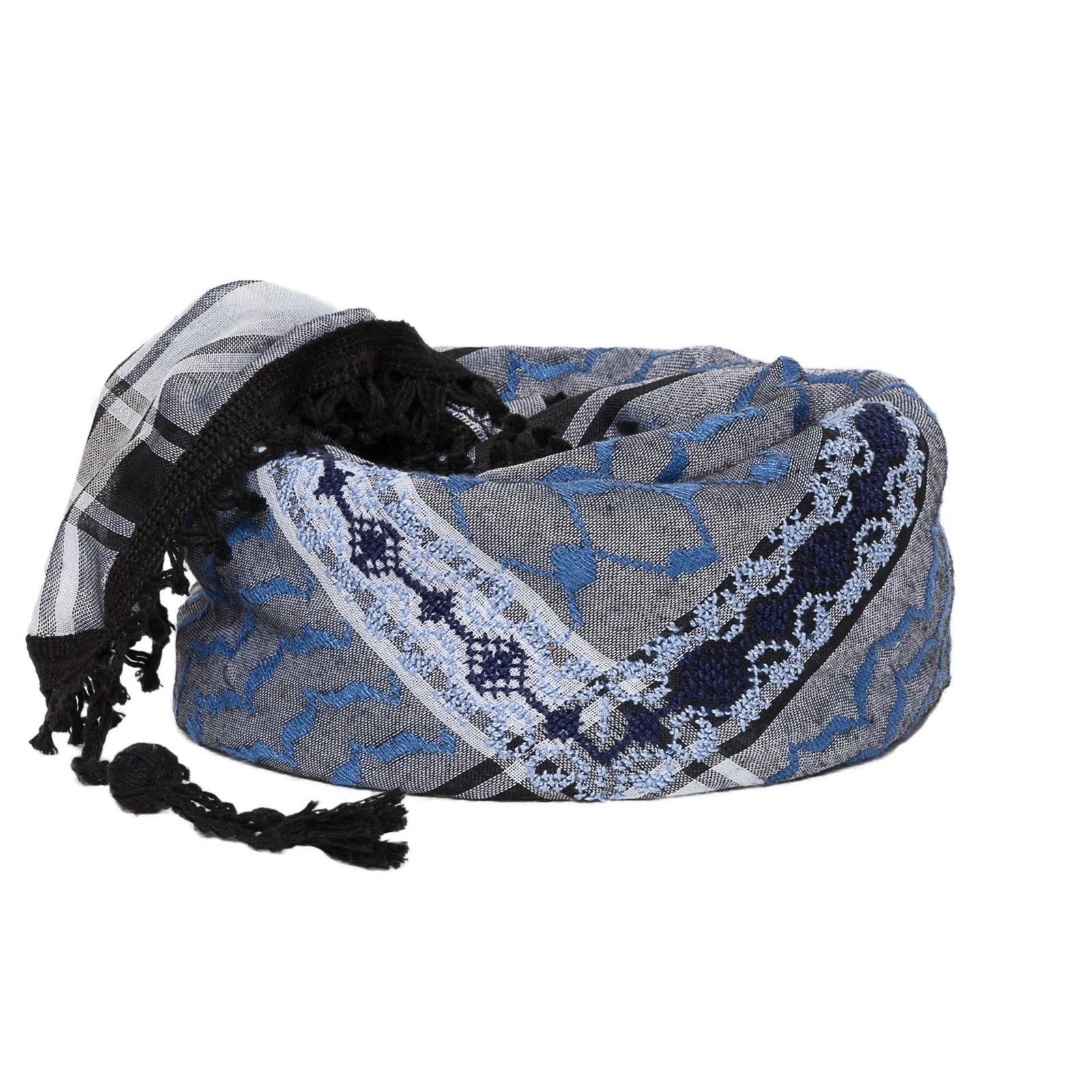 SEP Keffiyeh Four Shades On Gray Blue
