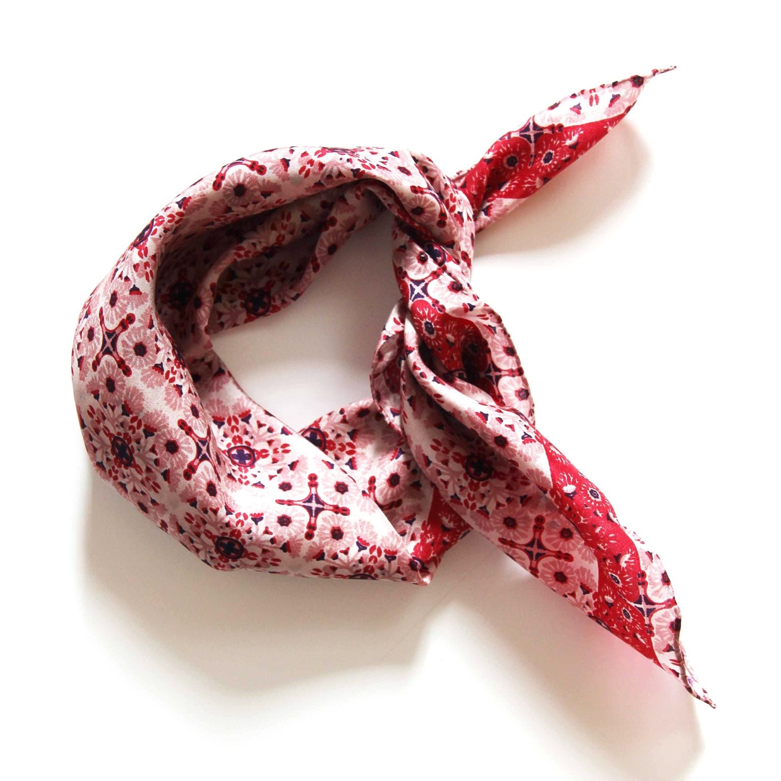 LES BELLES VAGABONDES Mini Soie Agadir Rose