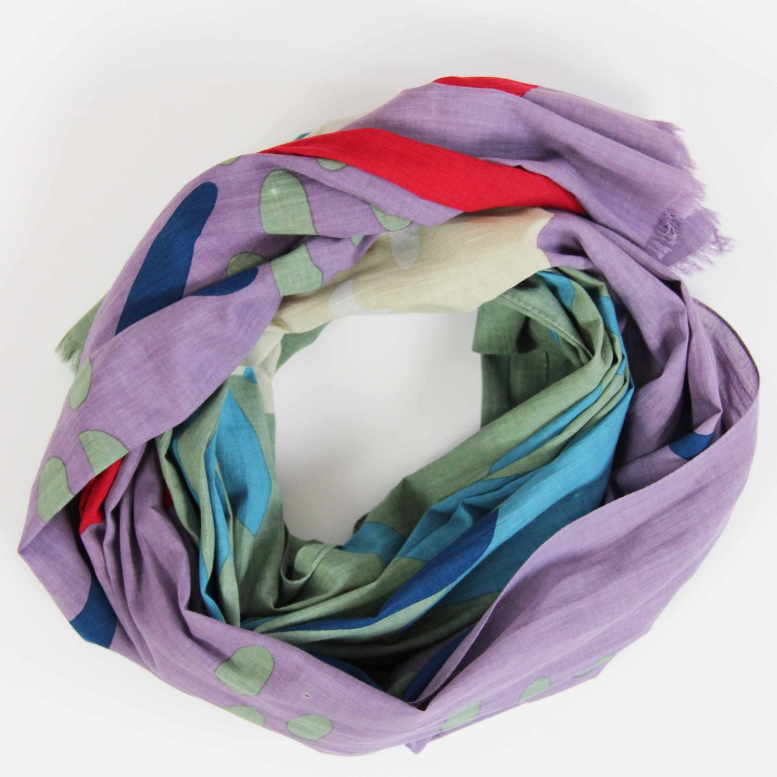 LES BELLES VAGABONDES Foulard Coton Bio Cap Breton Kaki