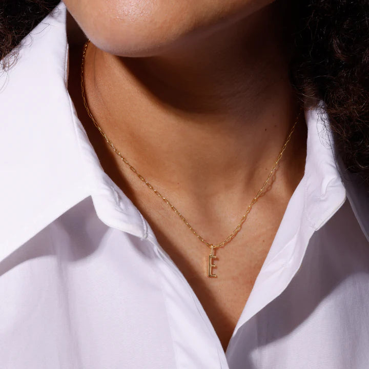 DESIGN LETTERS Pendentif initiale E