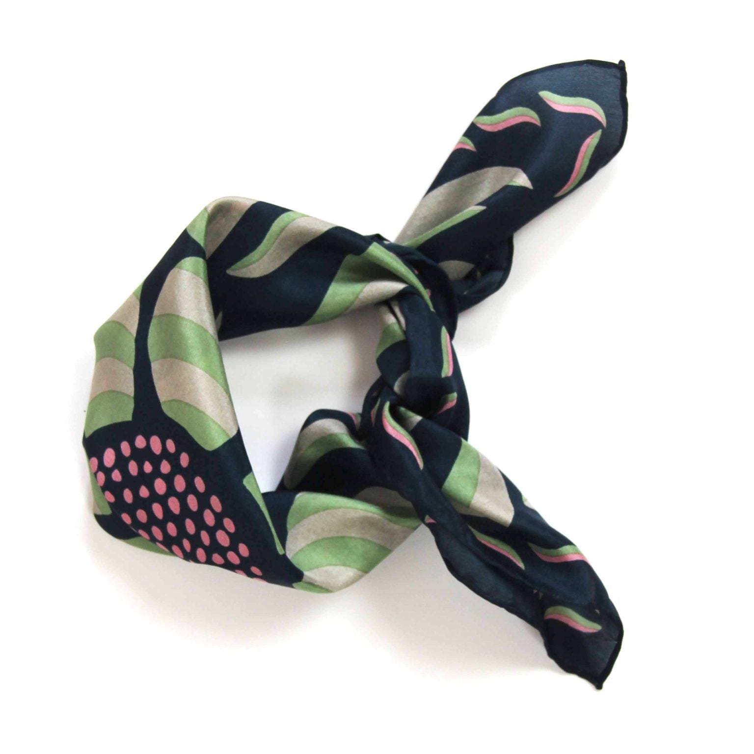 LES BELLES VAGABONDES Mini Soie Forget Me Not Marine