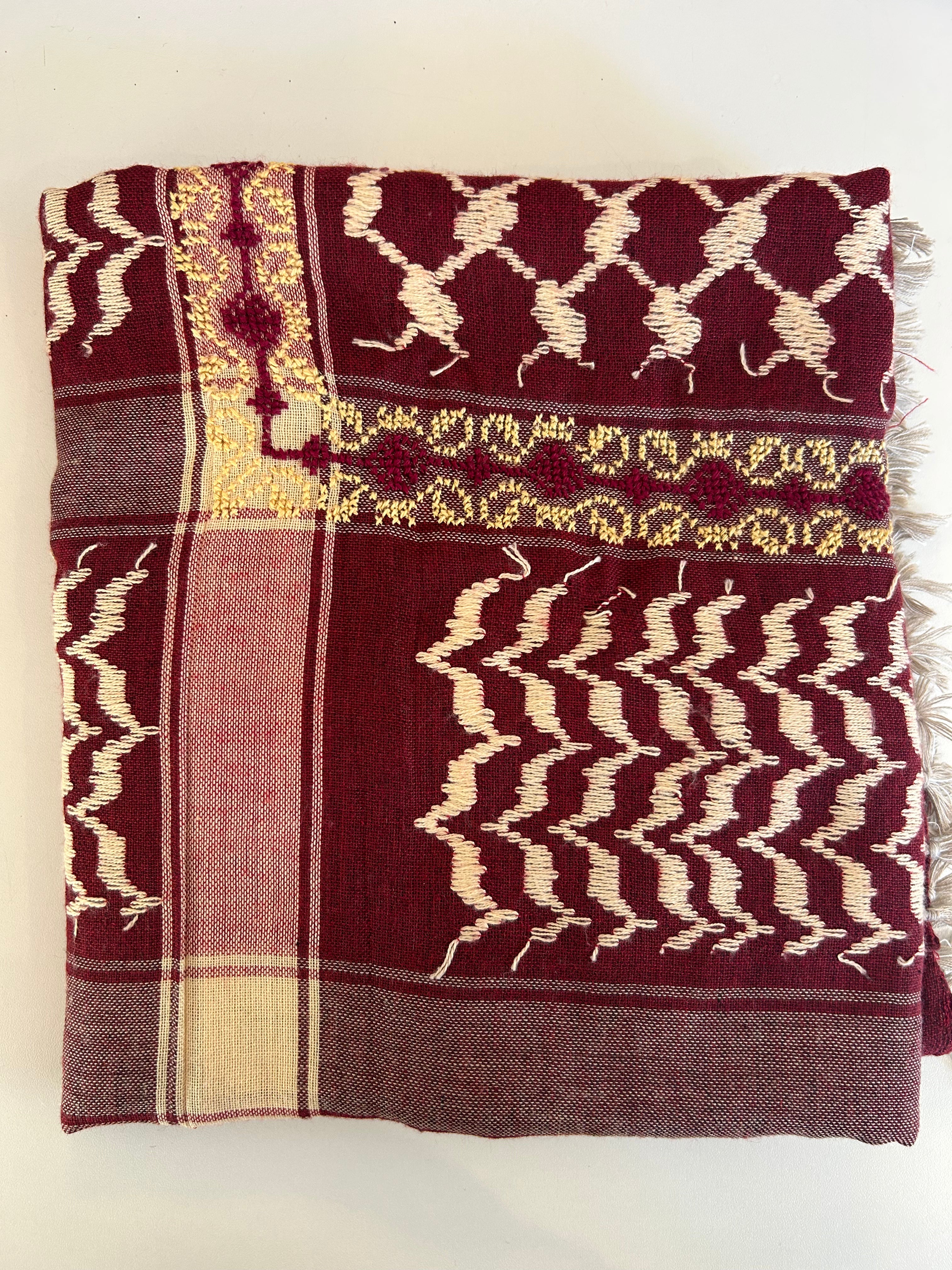 SEP Keffiyeh May Burgundy Yellow