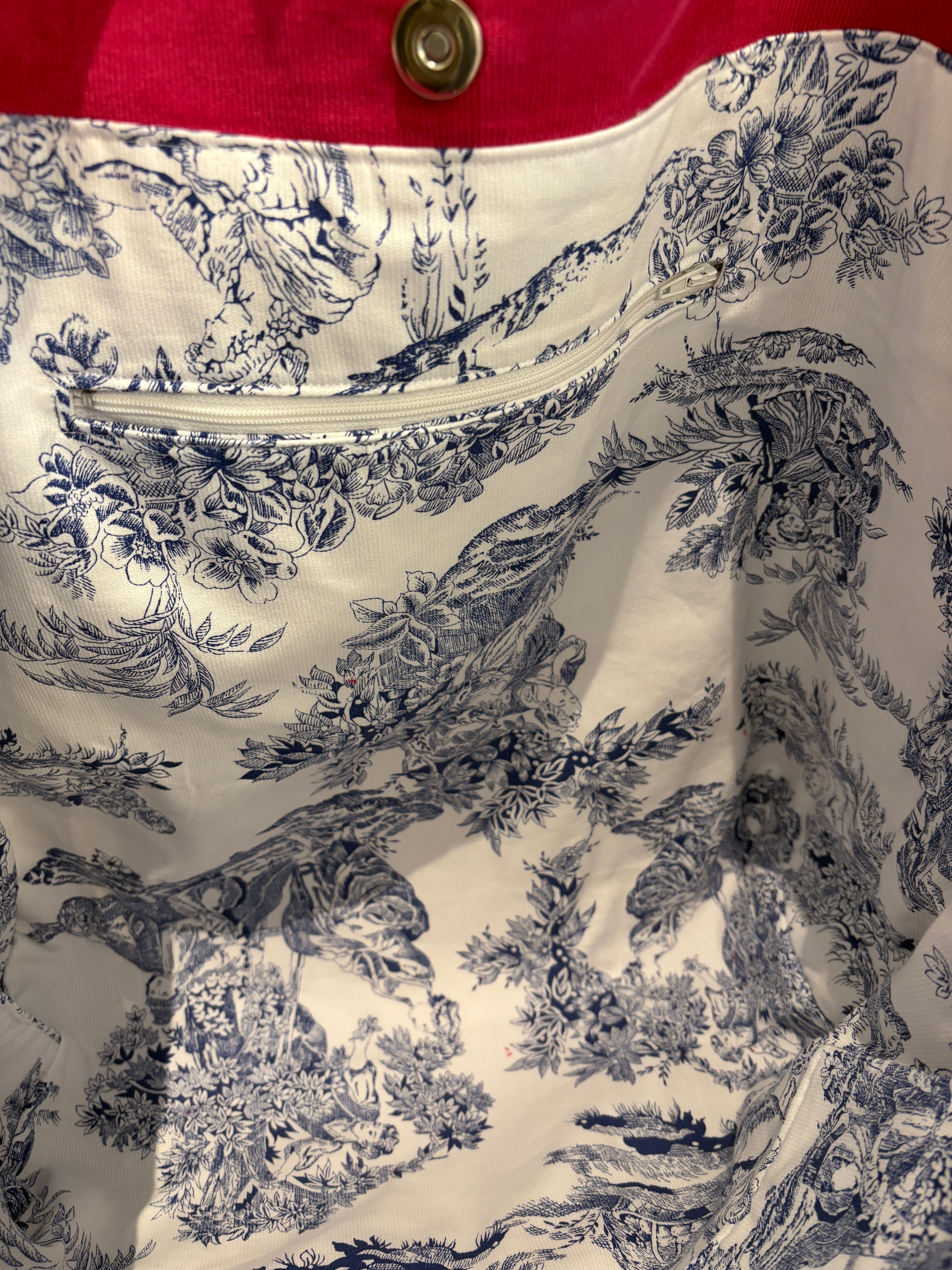 MAISON MALLOW Cabas Velours côtelé Fuchsia