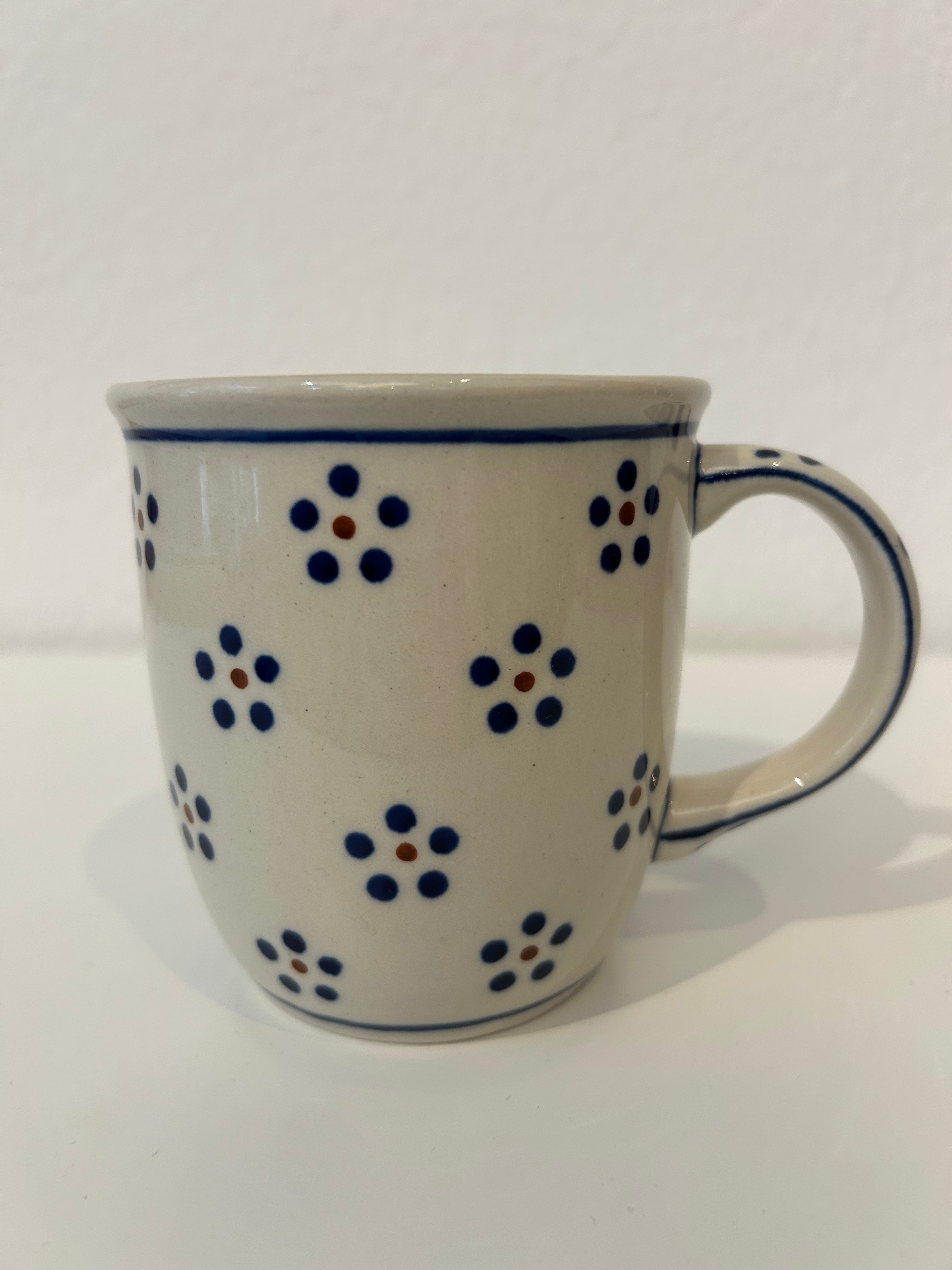 BOLESLAWIEC Mug Fleurs Blanches