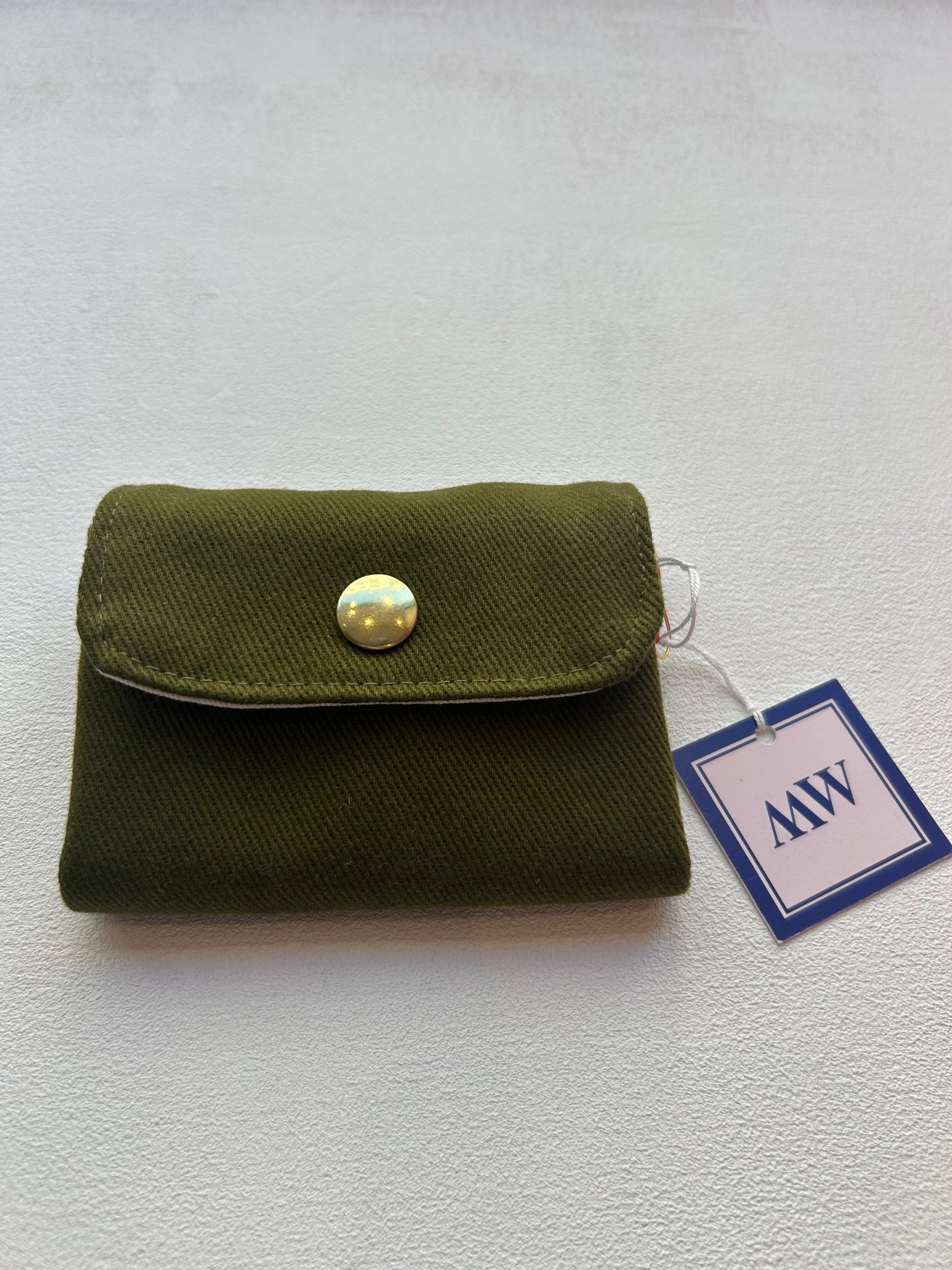 MAISON MALLOW Mini portefeuille Kaki