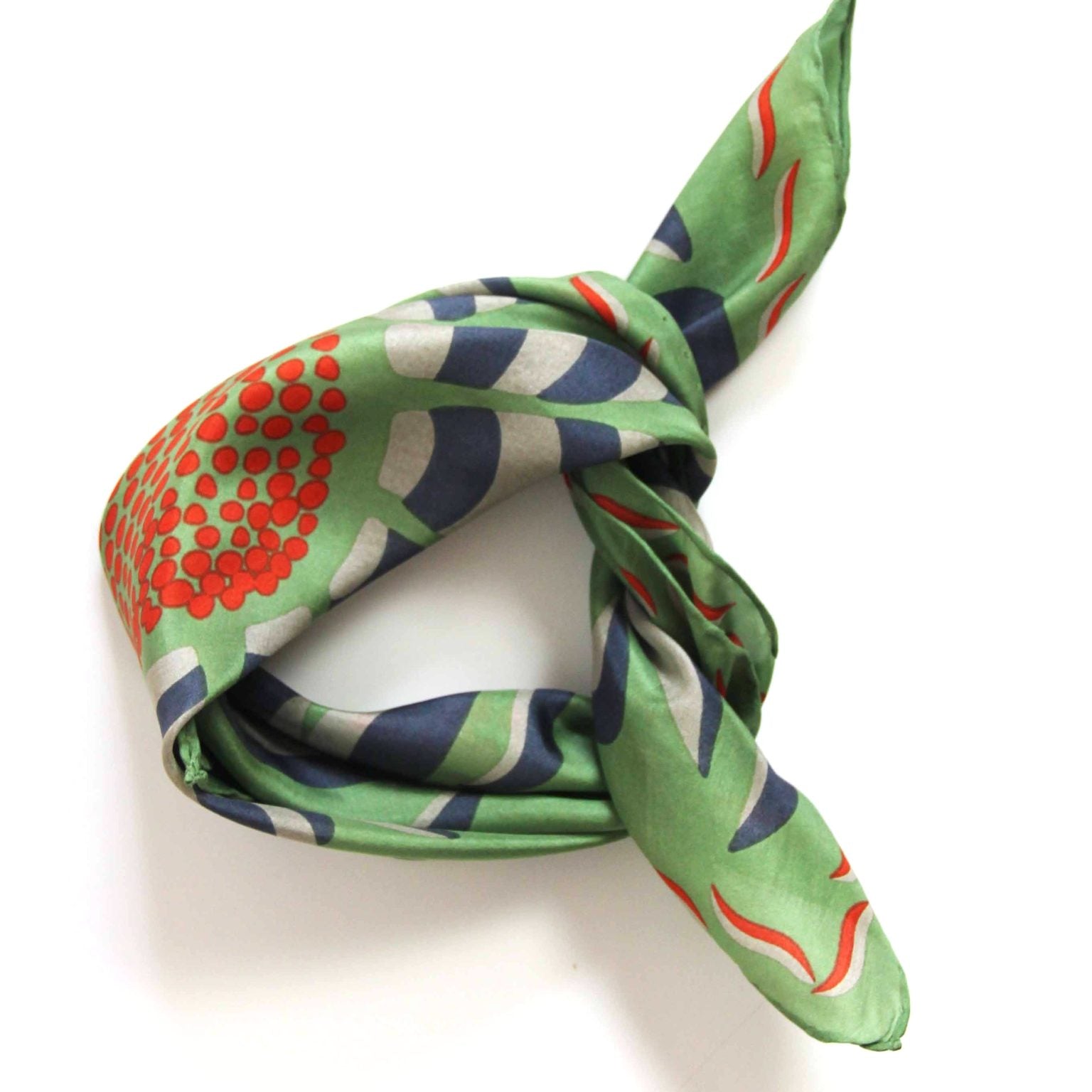 LES BELLES VAGABONDES Mini Soie Forget Me Not Kaki