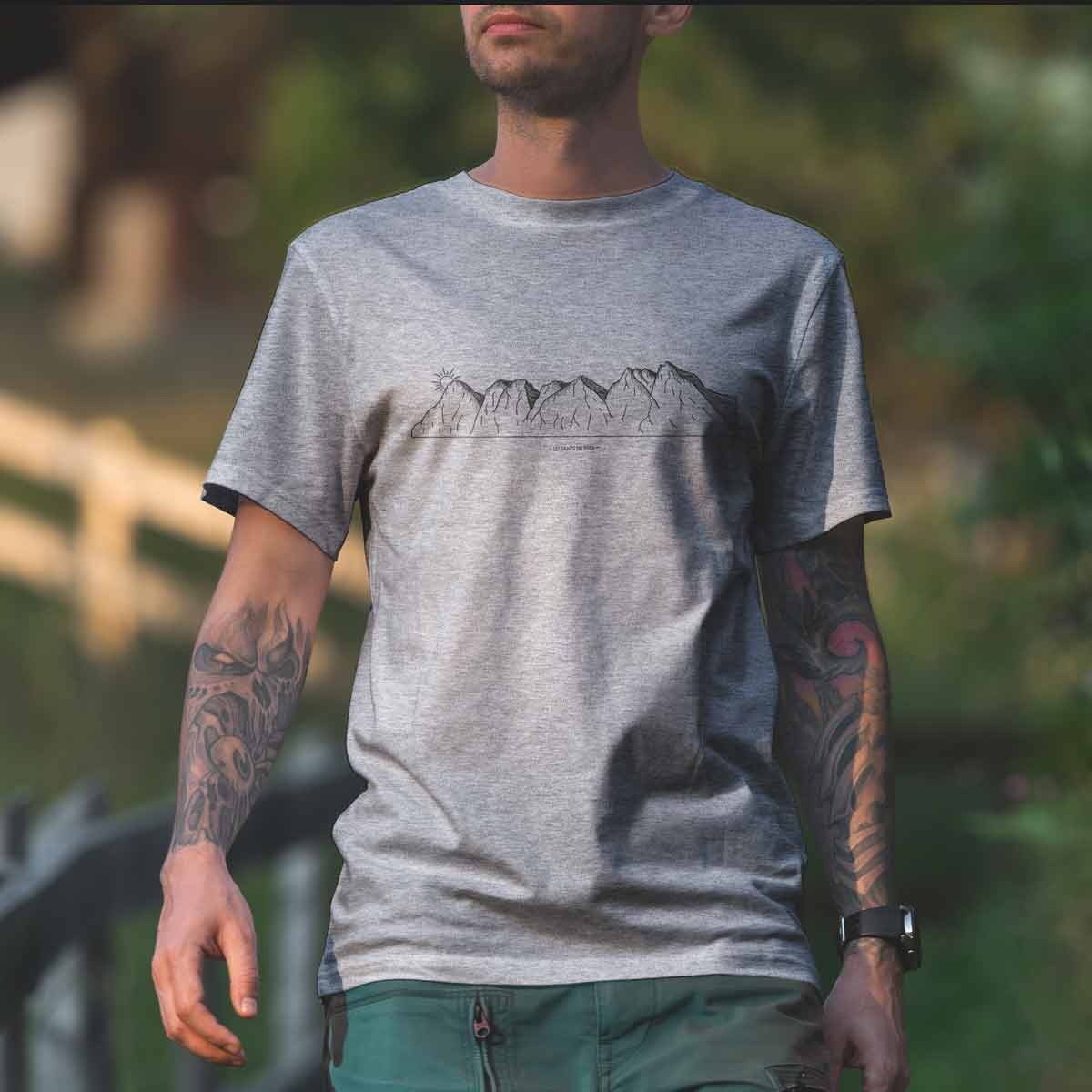 AMT DESIGN T-shirt Homme Dents du Midi Soft Grey