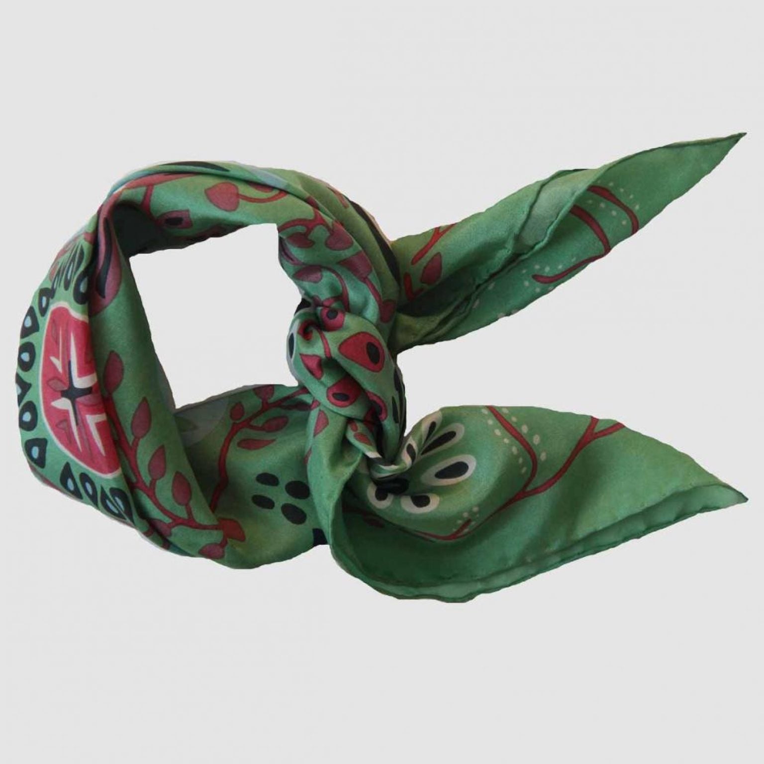 LES BELLES VAGABONDES Mini Soie Marushka Vert