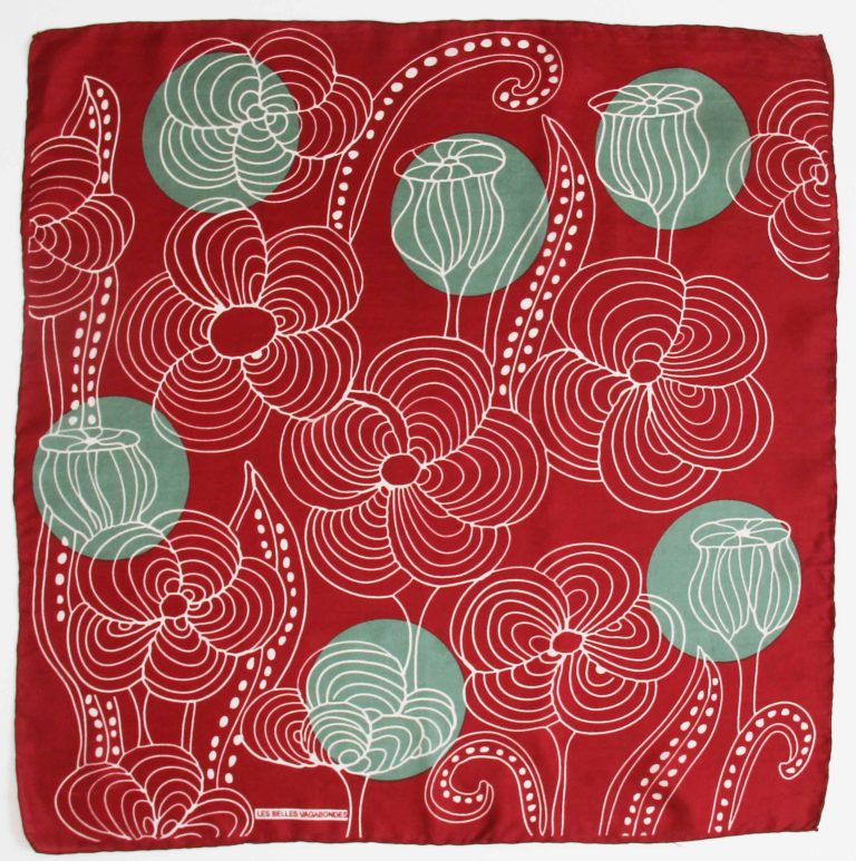LES BELLES VAGABONDES Mini Soie Mandalay Rouge