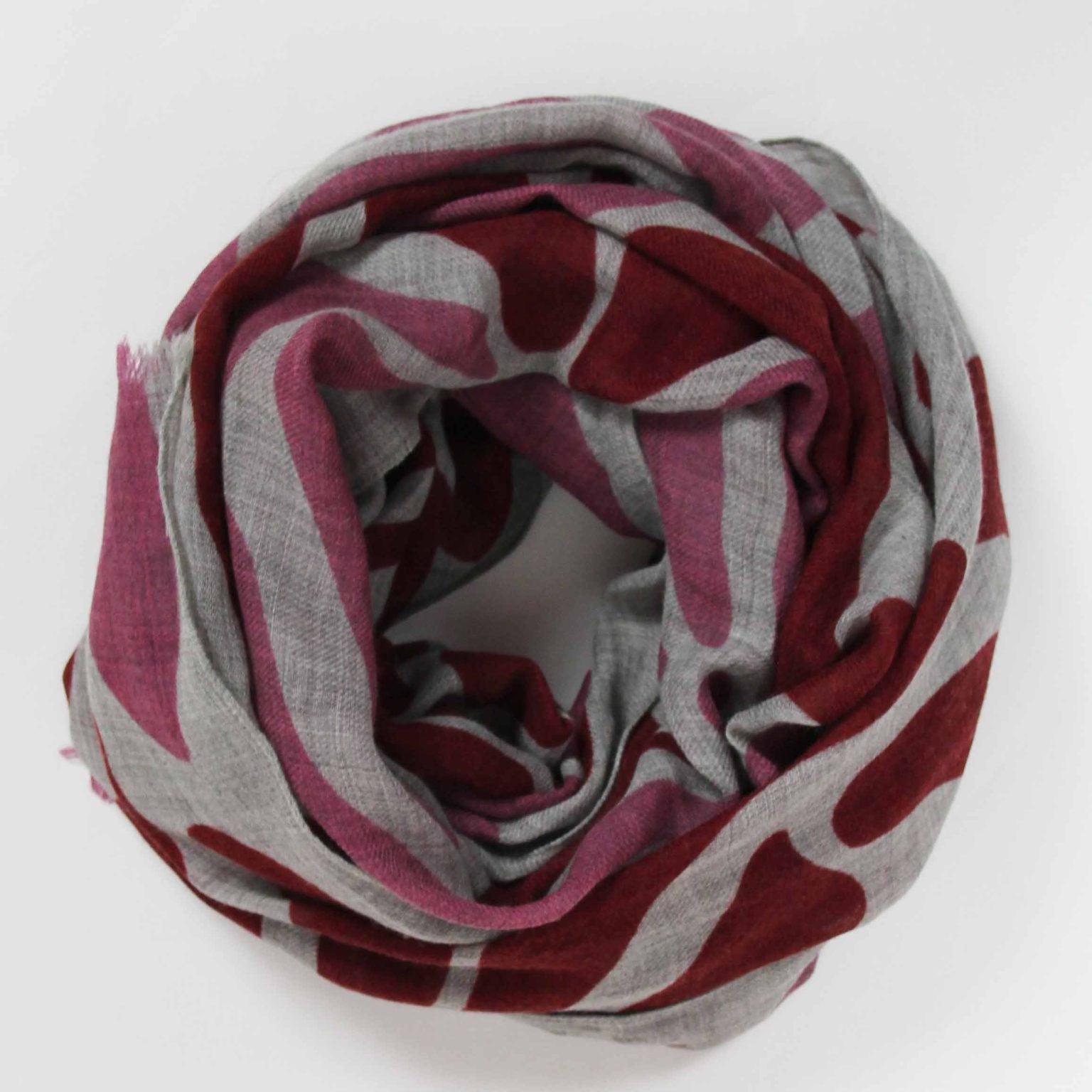 LES BELLES VAGABONDES Echarpe XL Laine Sulipa Rouge