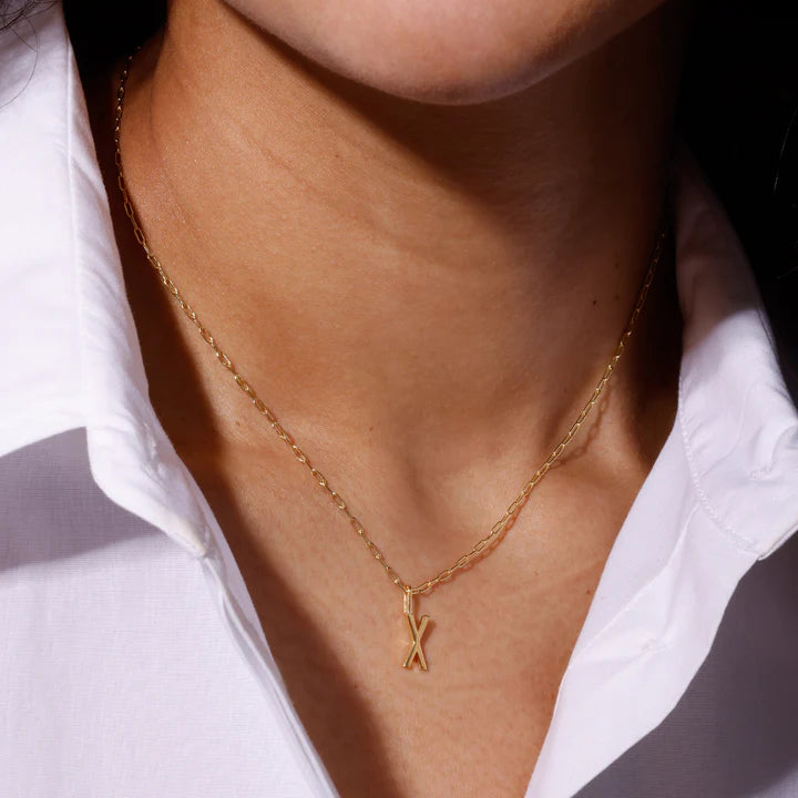 DESIGN LETTERS Pendentif initiale X