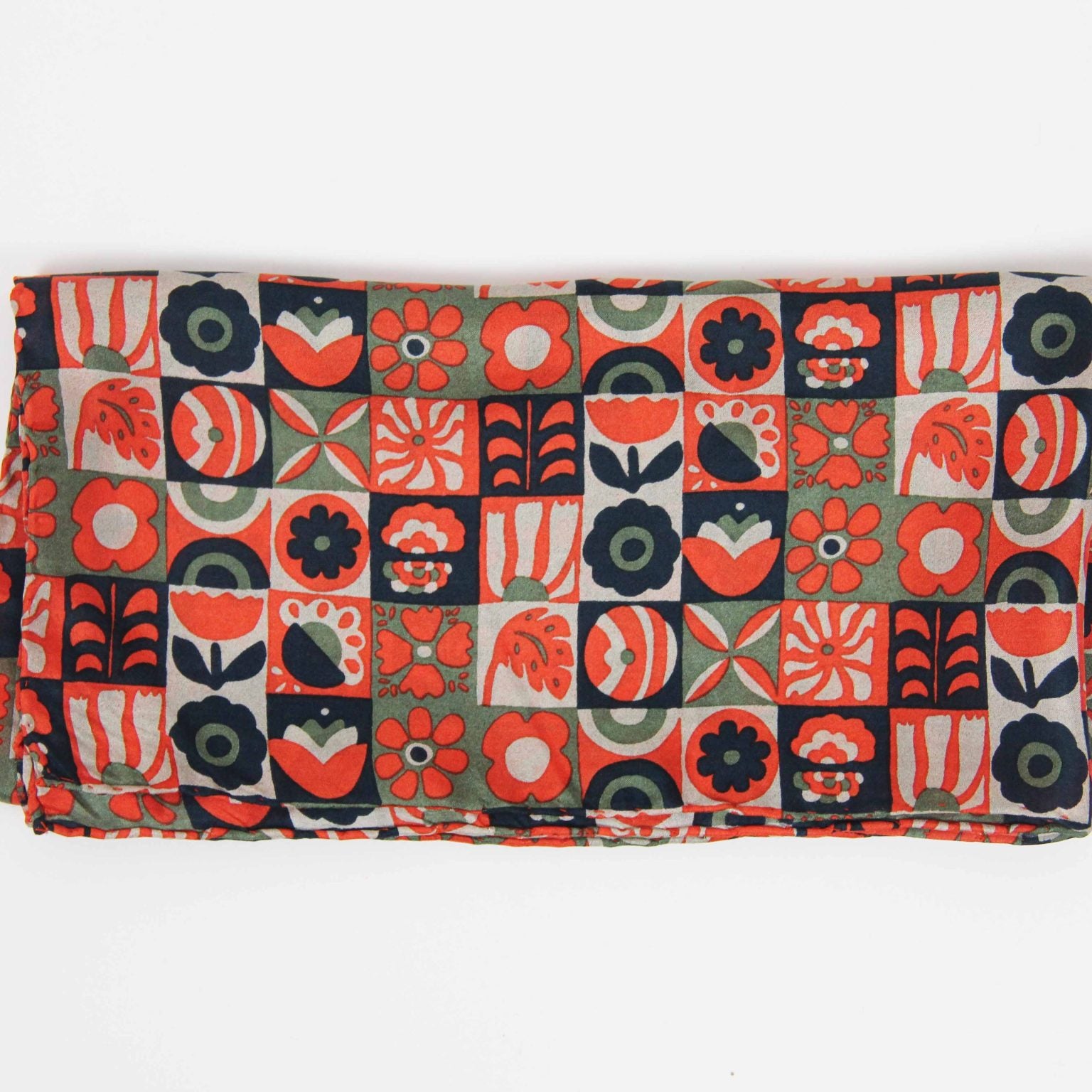 LES BELLES VAGABONDES Mini Soie Astrid Orange