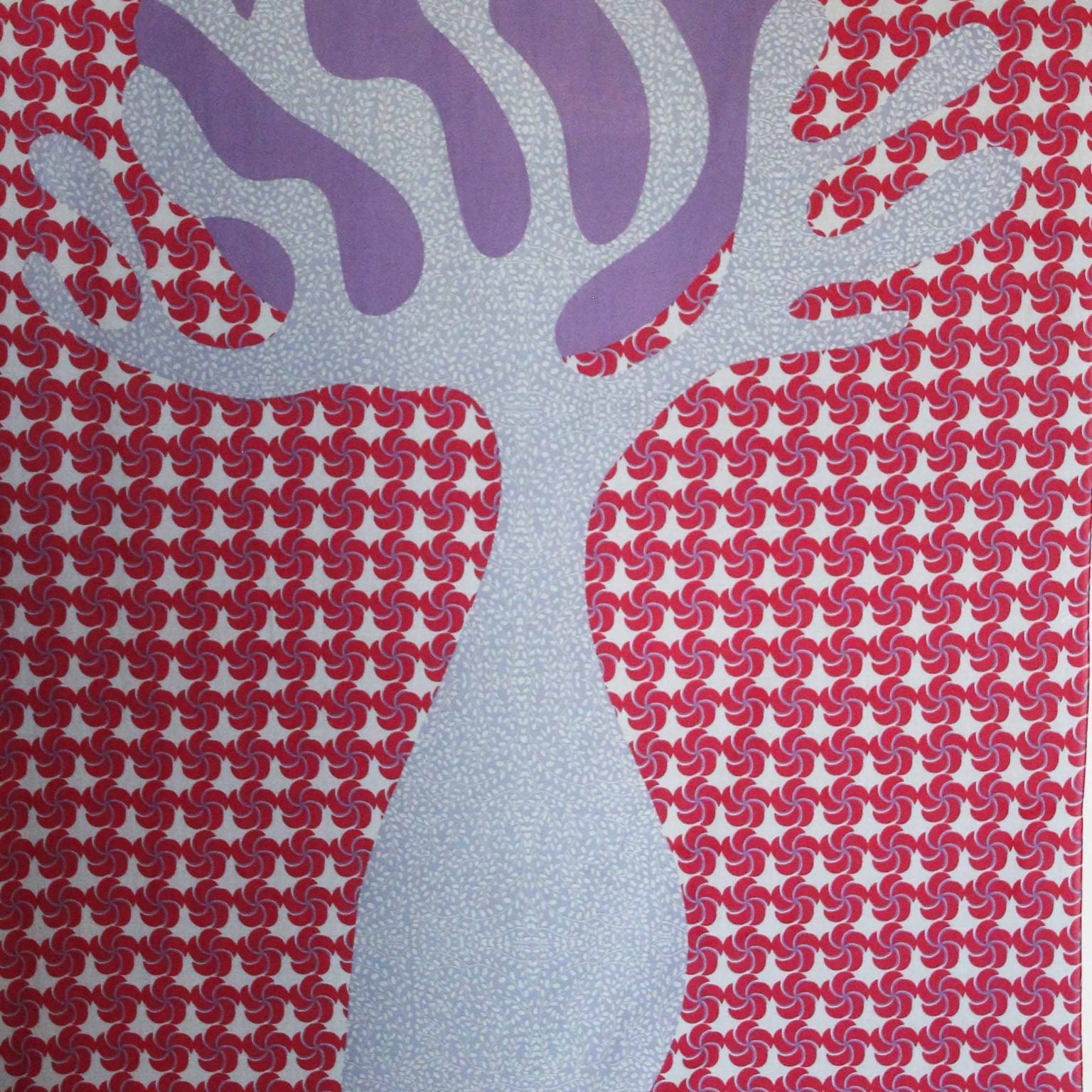 LES BELLES VAGABONDES Foulard Coton Bio Baobab Rouge
