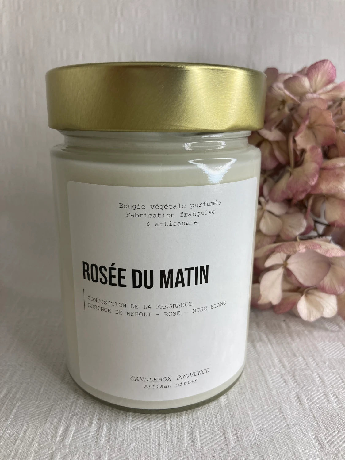 Photo de la bougie parfumée naturelle candlebox 500g de la collection Les iconiques