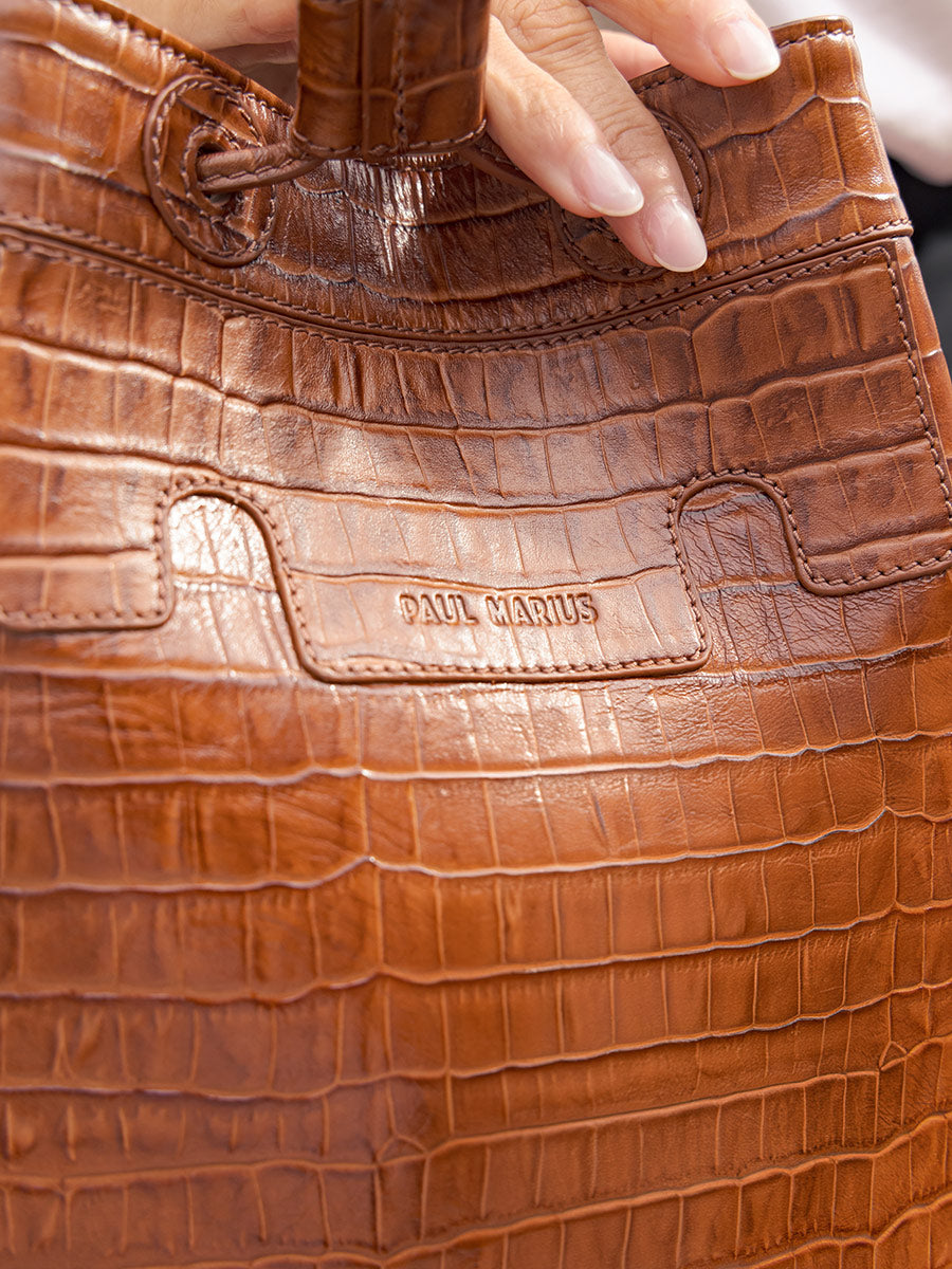 PAUL MARIUS Sac Capucine Héritage Marron glacé