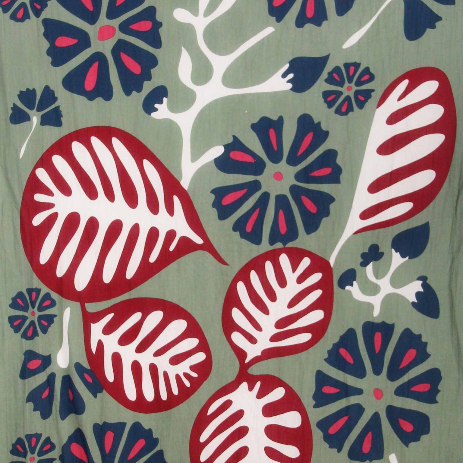 LES BELLES VAGABONDES Foulard Coton Bio Equateur Kaki