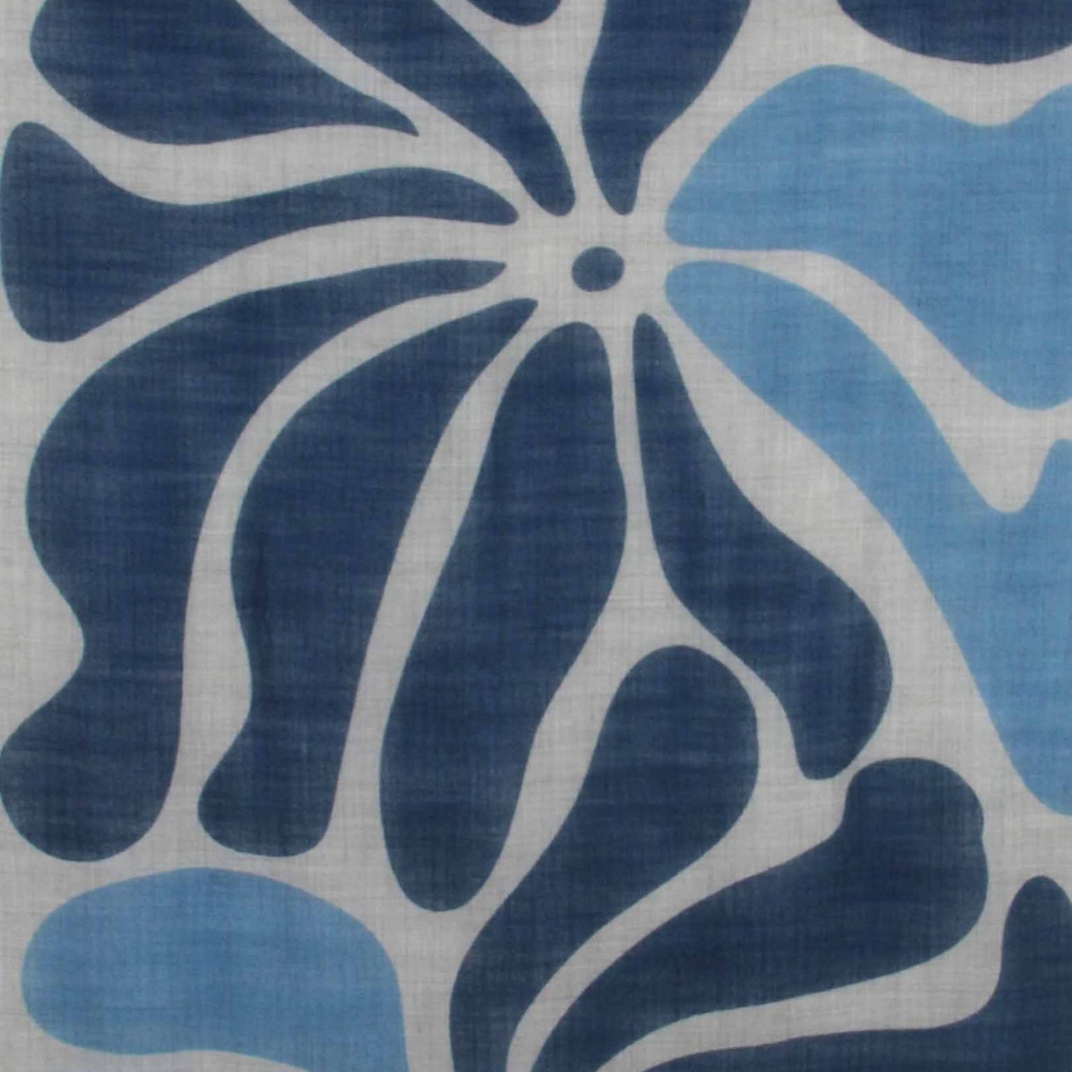 LES BELLES VAGABONDES Echarpe Laine Gardenia Bleu