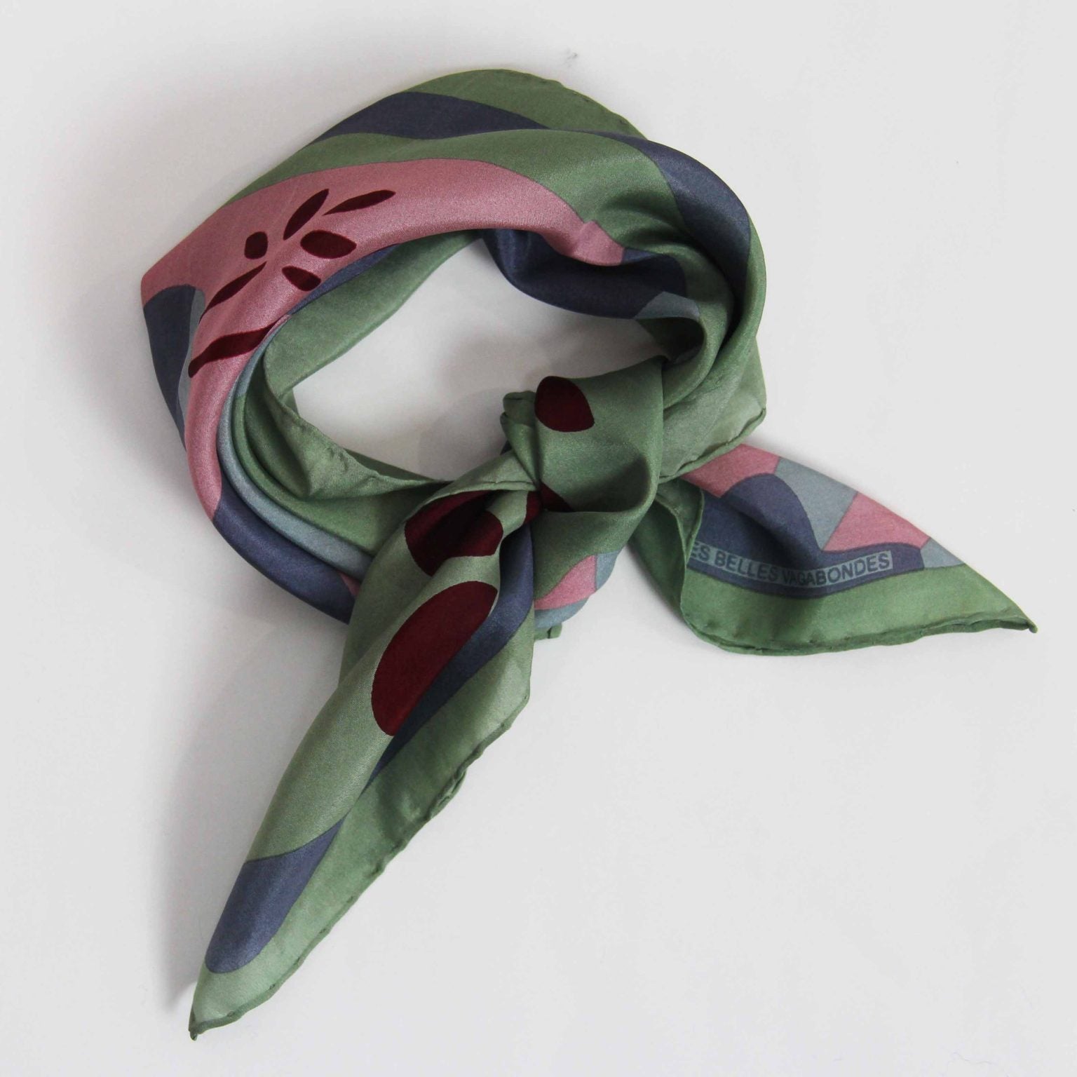 LES BELLES VAGABONDES Mini Soie Kasbah Vert