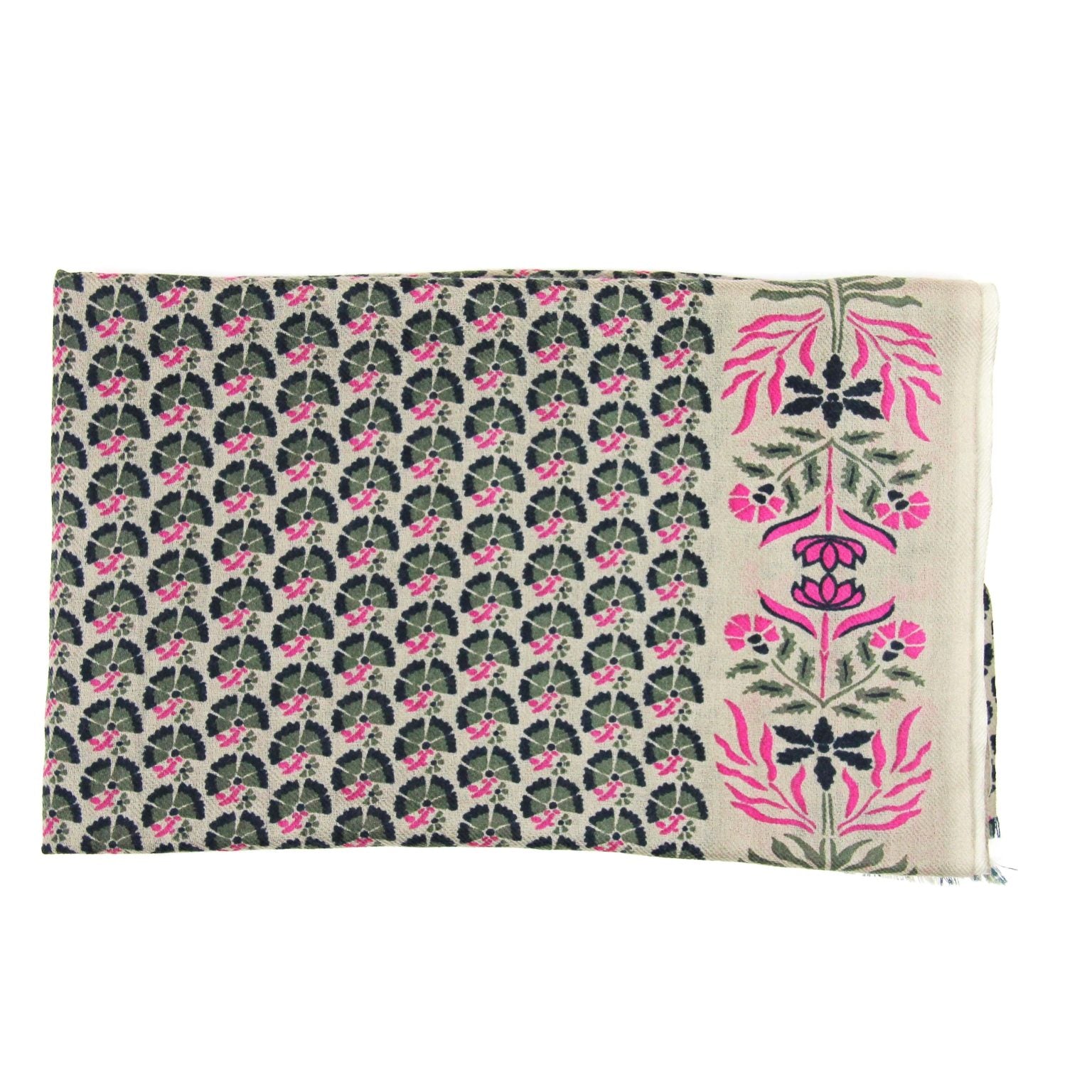 LES BELLES VAGABONDES Echarpe Laine Marigold Beige