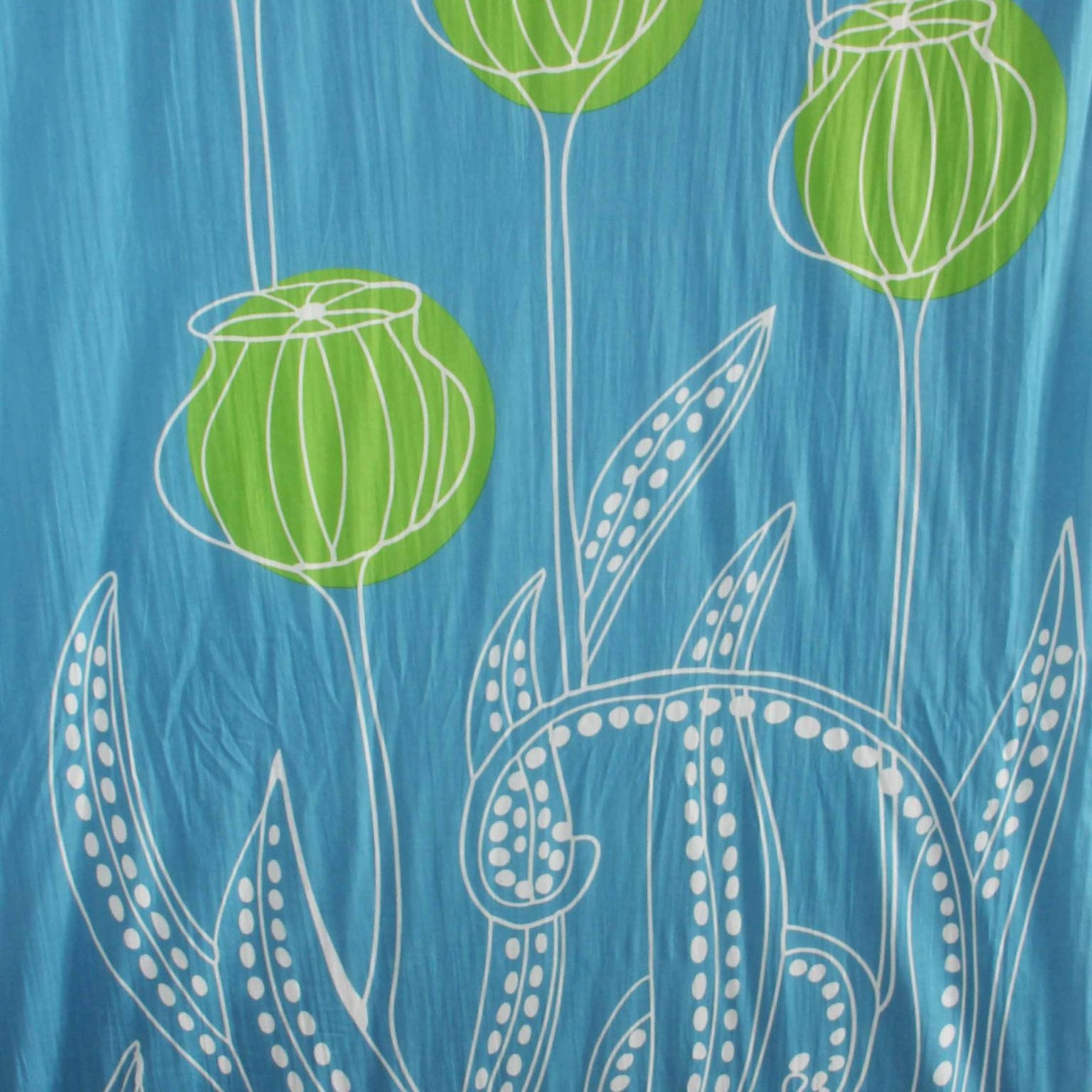 LES BELLES VAGABONDES Foulard Coton Bio Mekong Bleu