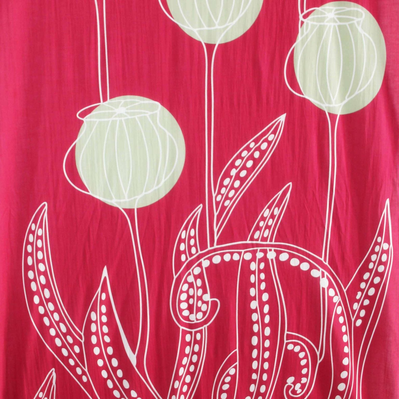 LES BELLES VAGABONDES Foulard Coton Bio Mekong Bordeaux