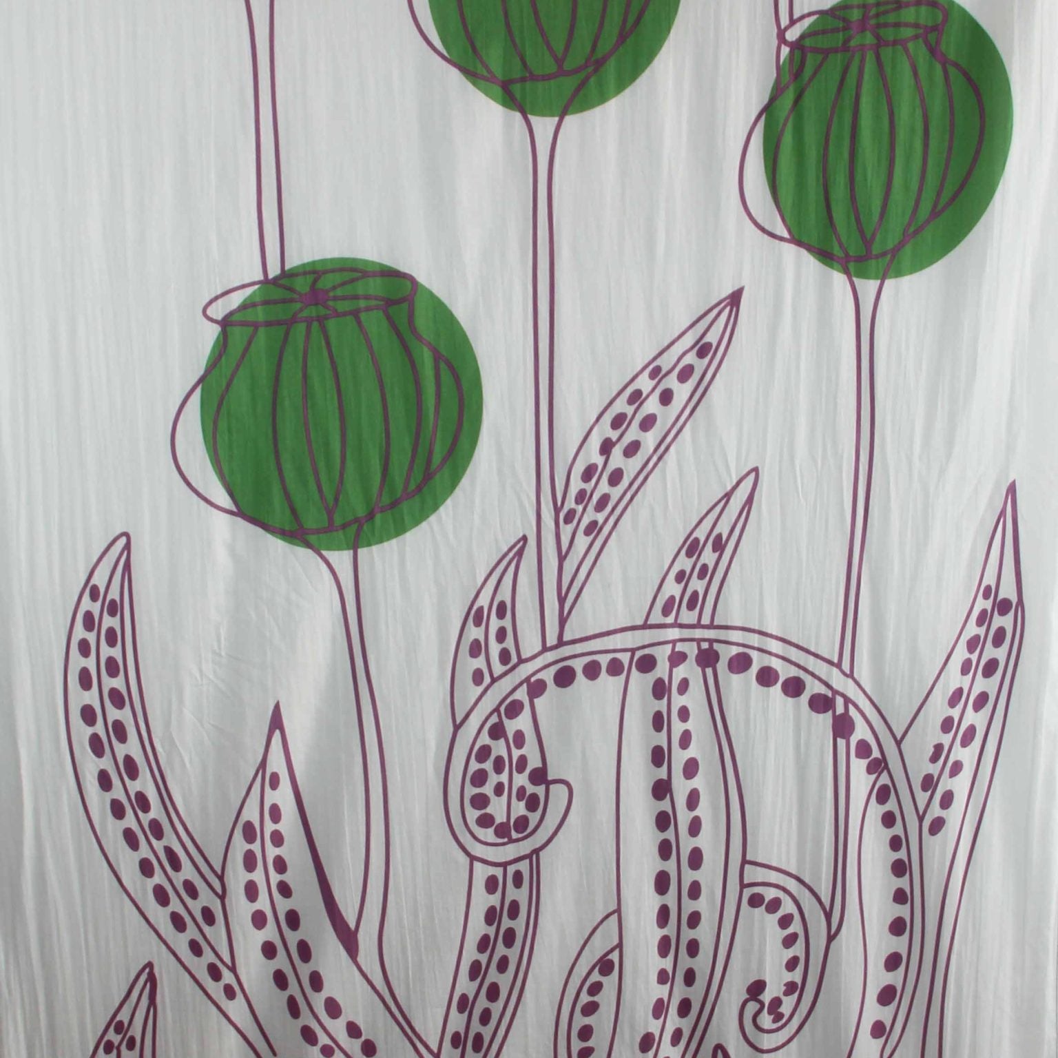 LES BELLES VAGABONDES Foulard Coton Bio Mekong Prune