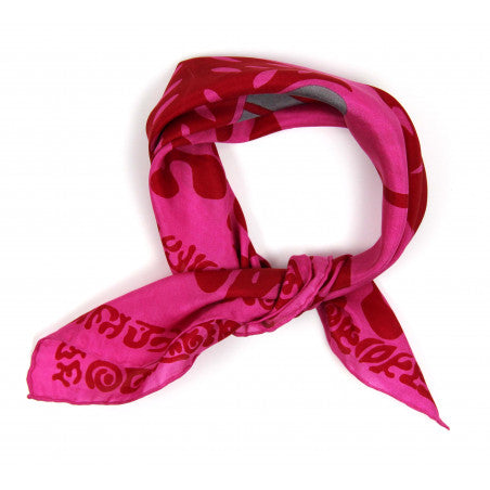 LES BELLES VAGABONDES Mini Soie Arum Fuchsia