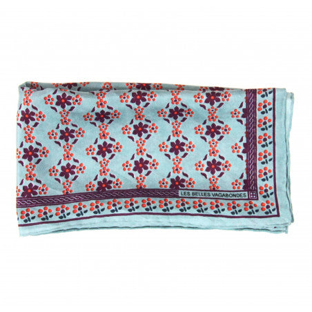 LES BELLES VAGABONDES Mini Soie Natasha Prune