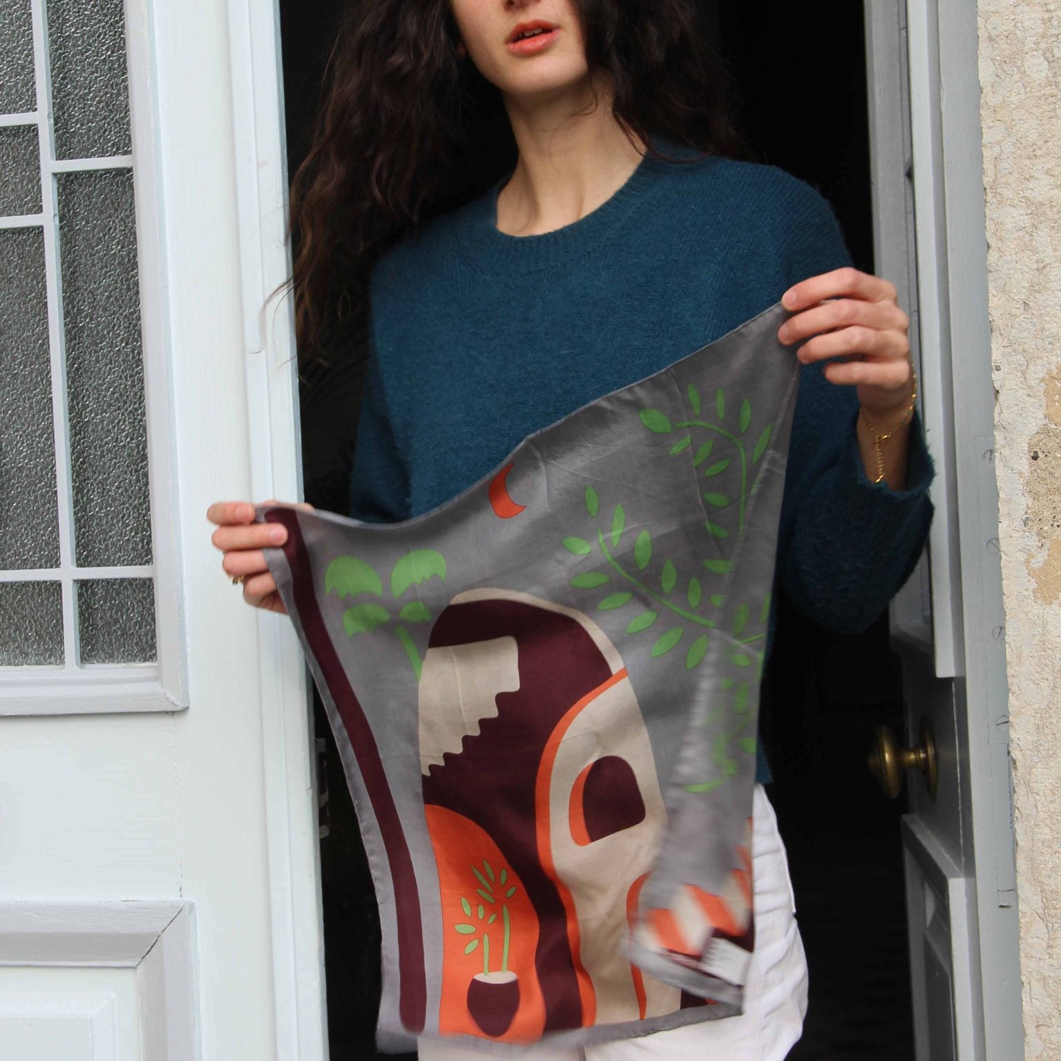 LES BELLES VAGABONDES Mini Soie Kasbah Beige
