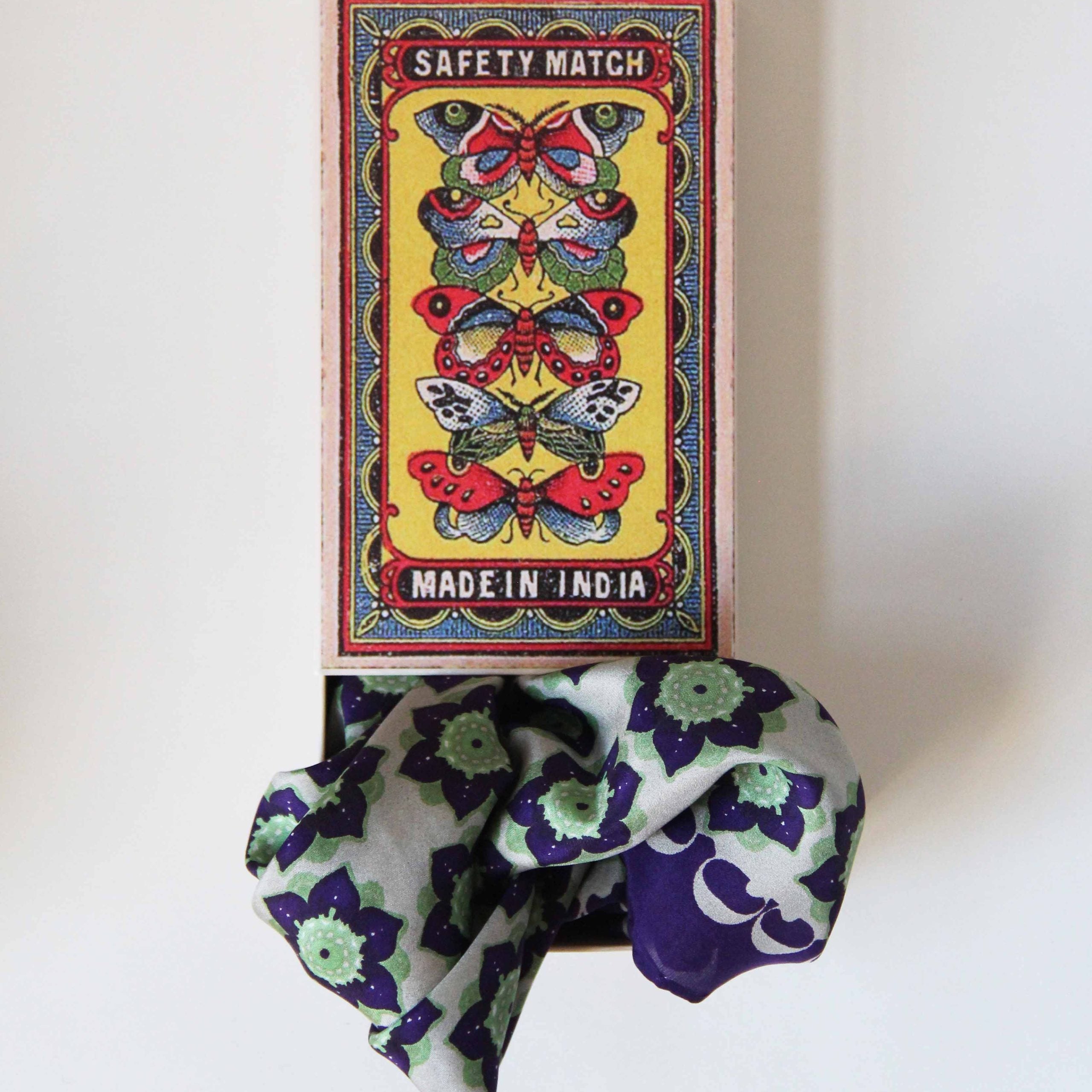 LES BELLES VAGABONDES Mini Soie Daisy Prune