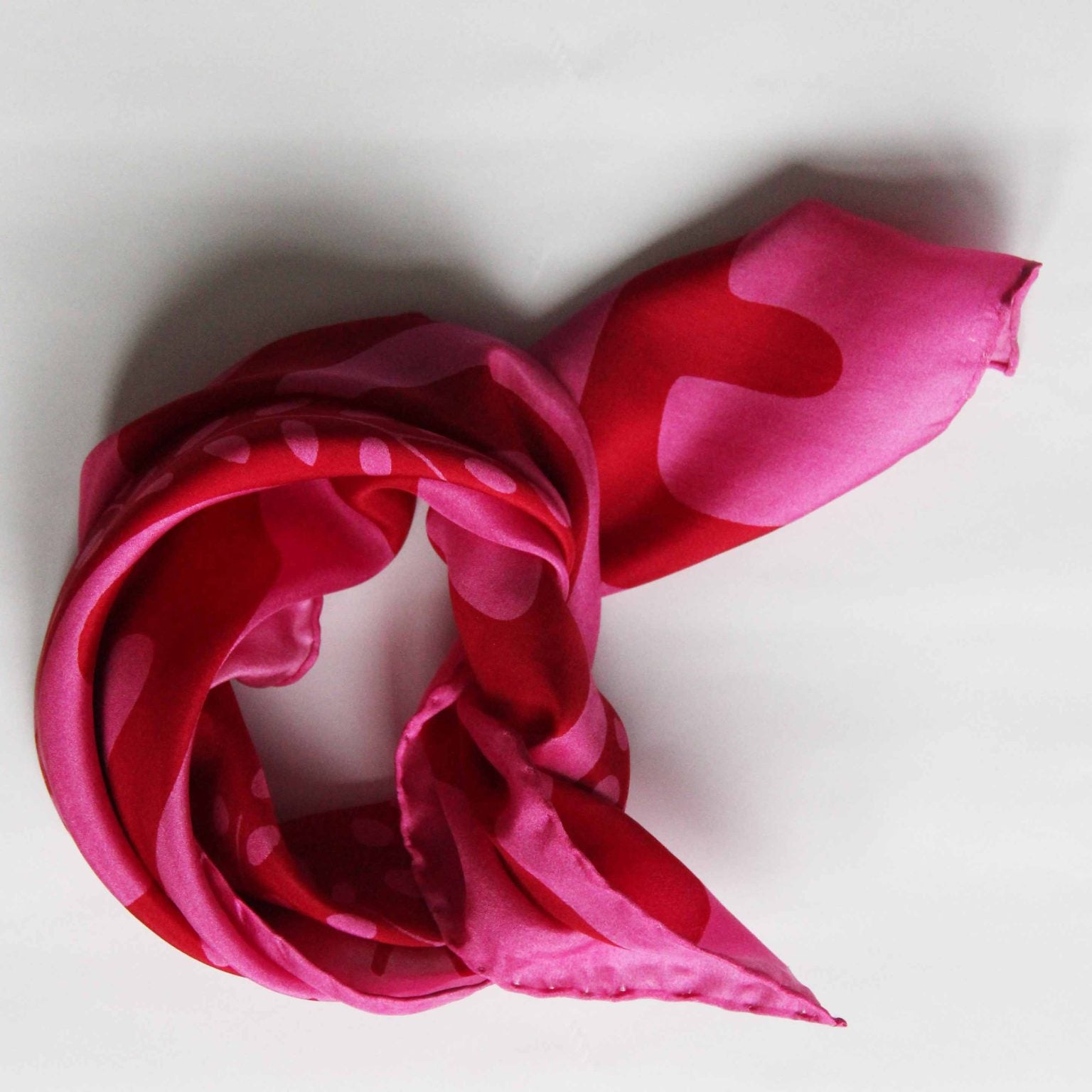 LES BELLES VAGABONDES Mini Soie Peace and Love Fuchsia