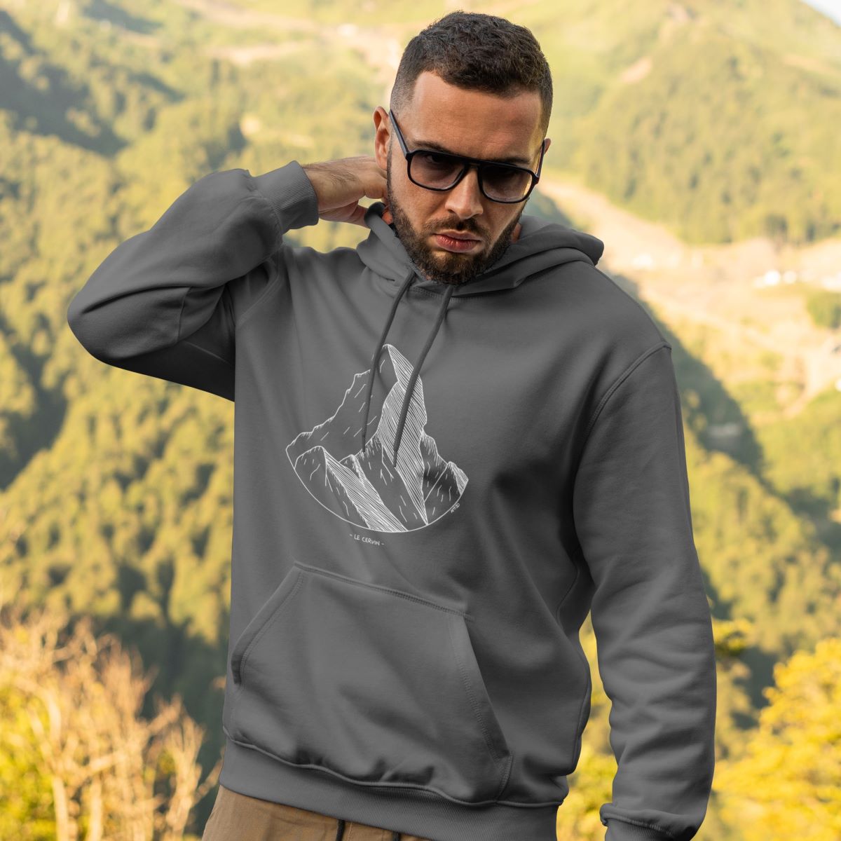 AMT DESIGN Sweat Homme Cervin Anthracite