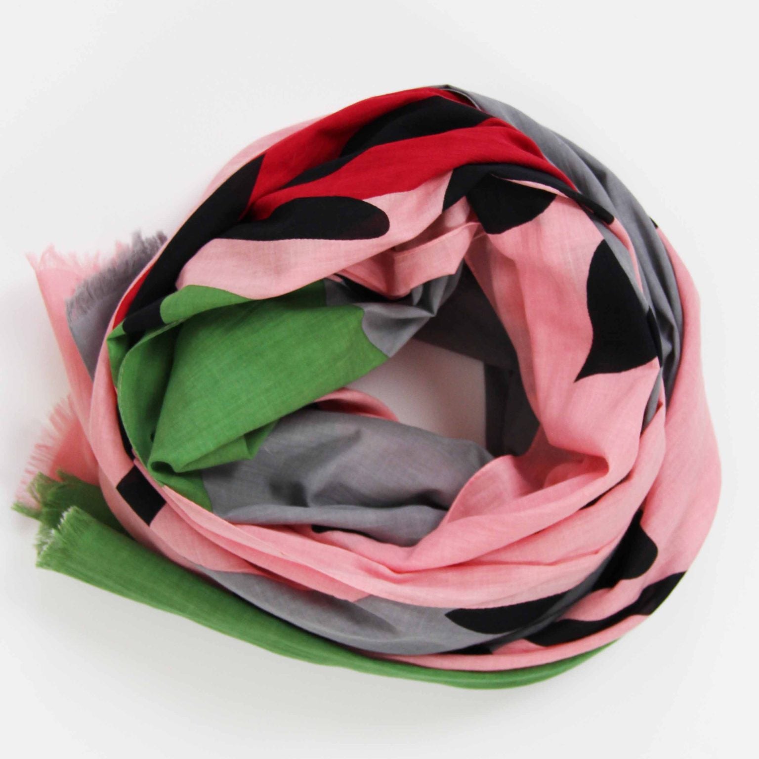 LES BELLES VAGABONDES Foulard Coton Bio Sycomore Rose