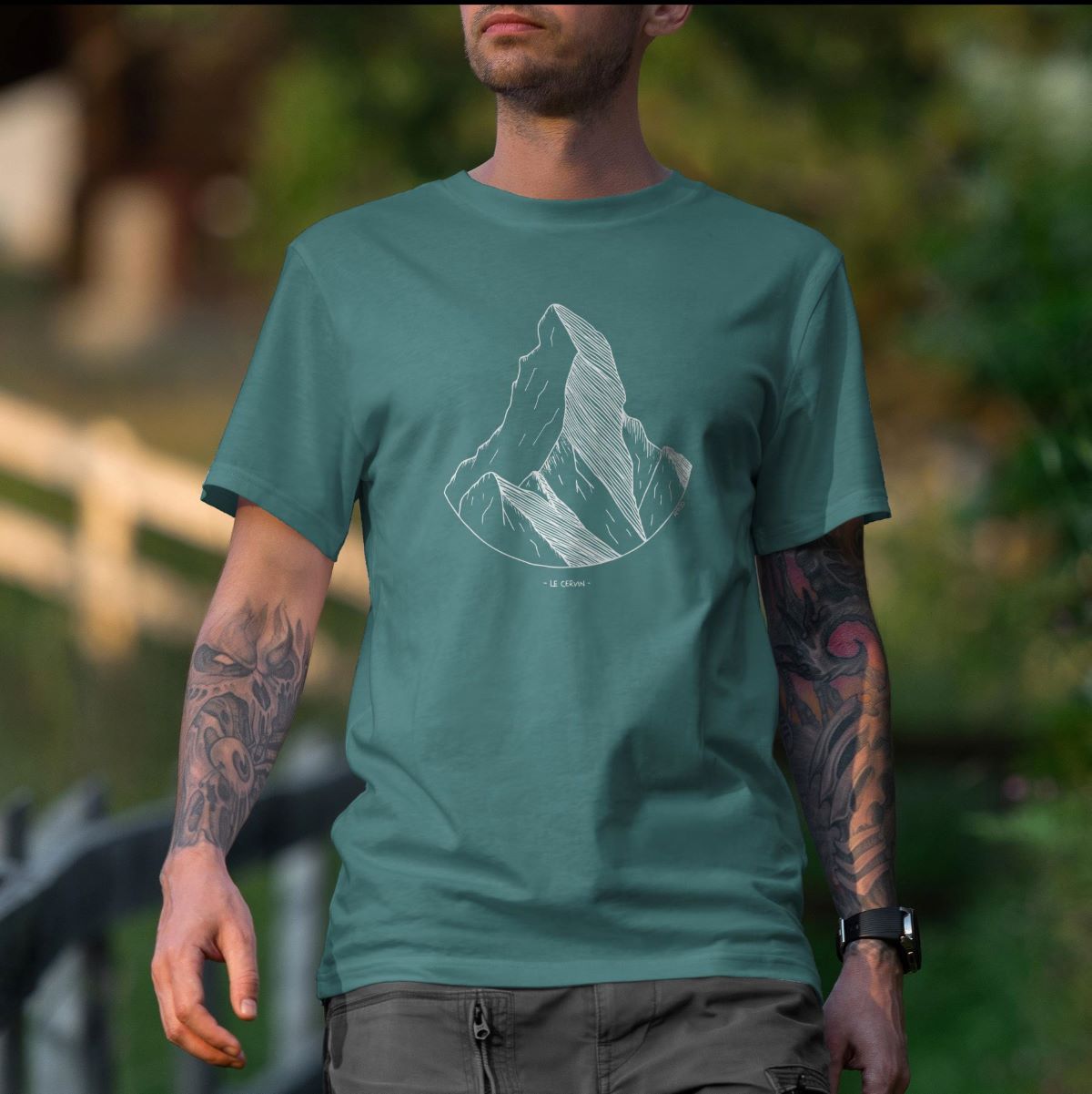 AMT DESIGN T-shirt Homme Cervin Teal