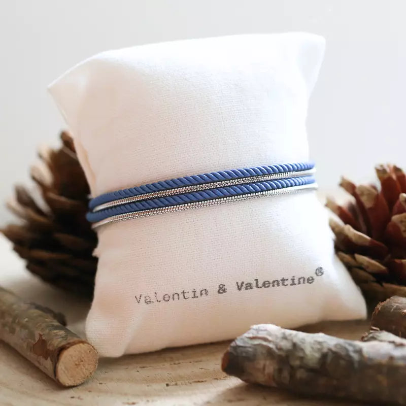 VALENTIN & VALENTINE Bracelet Argenté Denim
