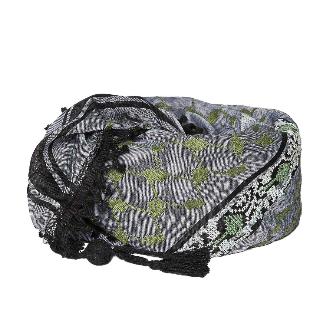 SEP Keffiyeh Four Shades On Gray Green