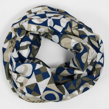 LES BELLES VAGABONDES Foulard Coton Bio Bergen Marine