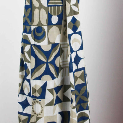 LES BELLES VAGABONDES Foulard Coton Bio Bergen Marine
