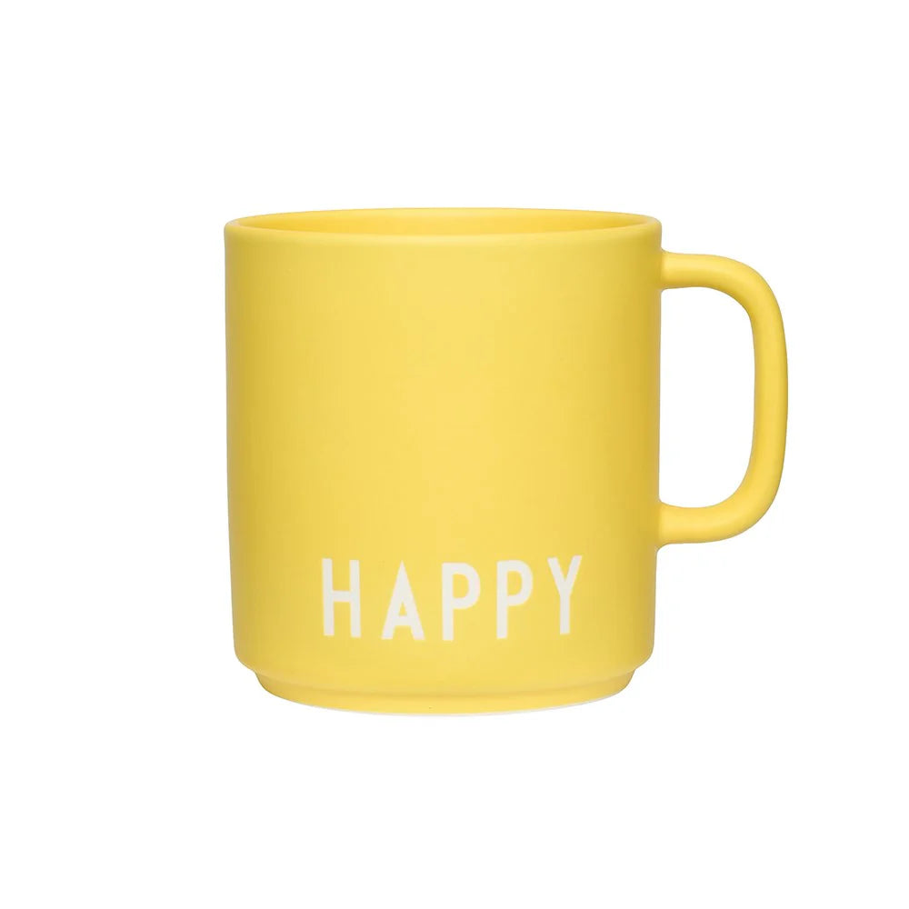 DESIGN LETTERS Tasse Happy Jaune