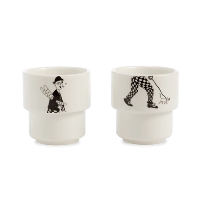 HELEN B EGG CUPS Sunday in Paris