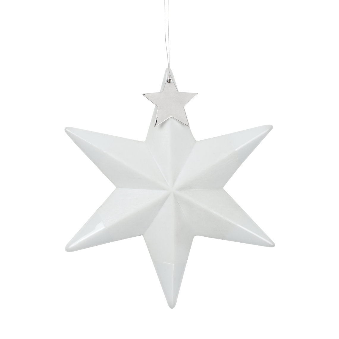 RÄDER Etoile en porcelaine à suspendre