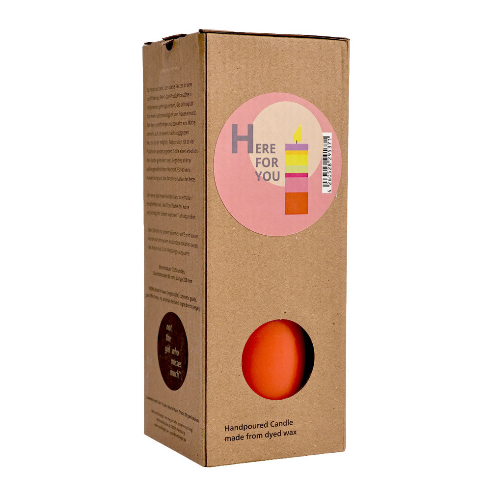 NOT THE GIRL WHO MISSES MUCH Grande bougie Here for you