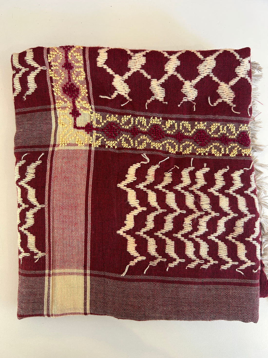SEP Keffiyeh May Burgundy Yellow