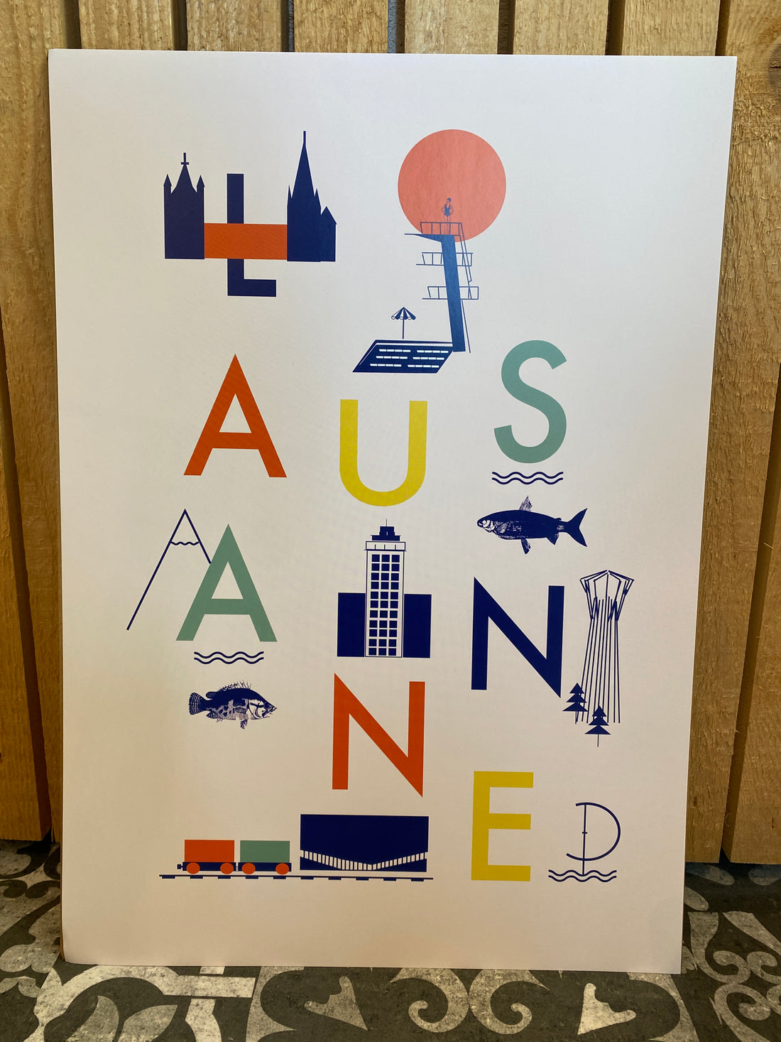ANGEL FAMILY DESIGN Affiche Lausanne été
