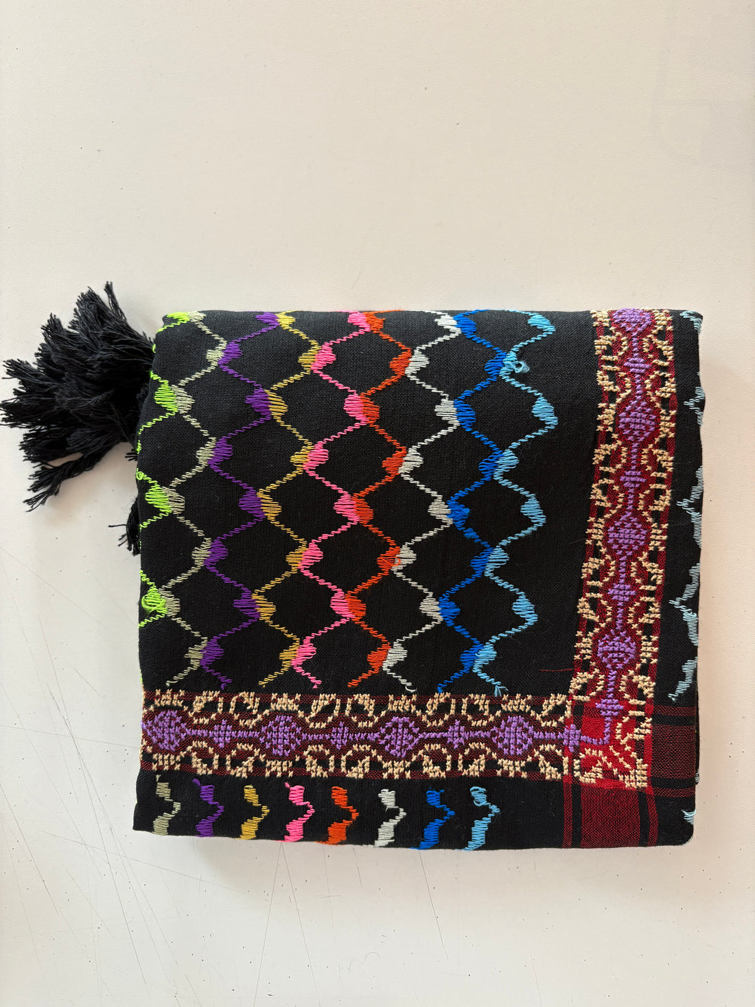 SEP Keffiyeh MULTICOLOR Cotton Black