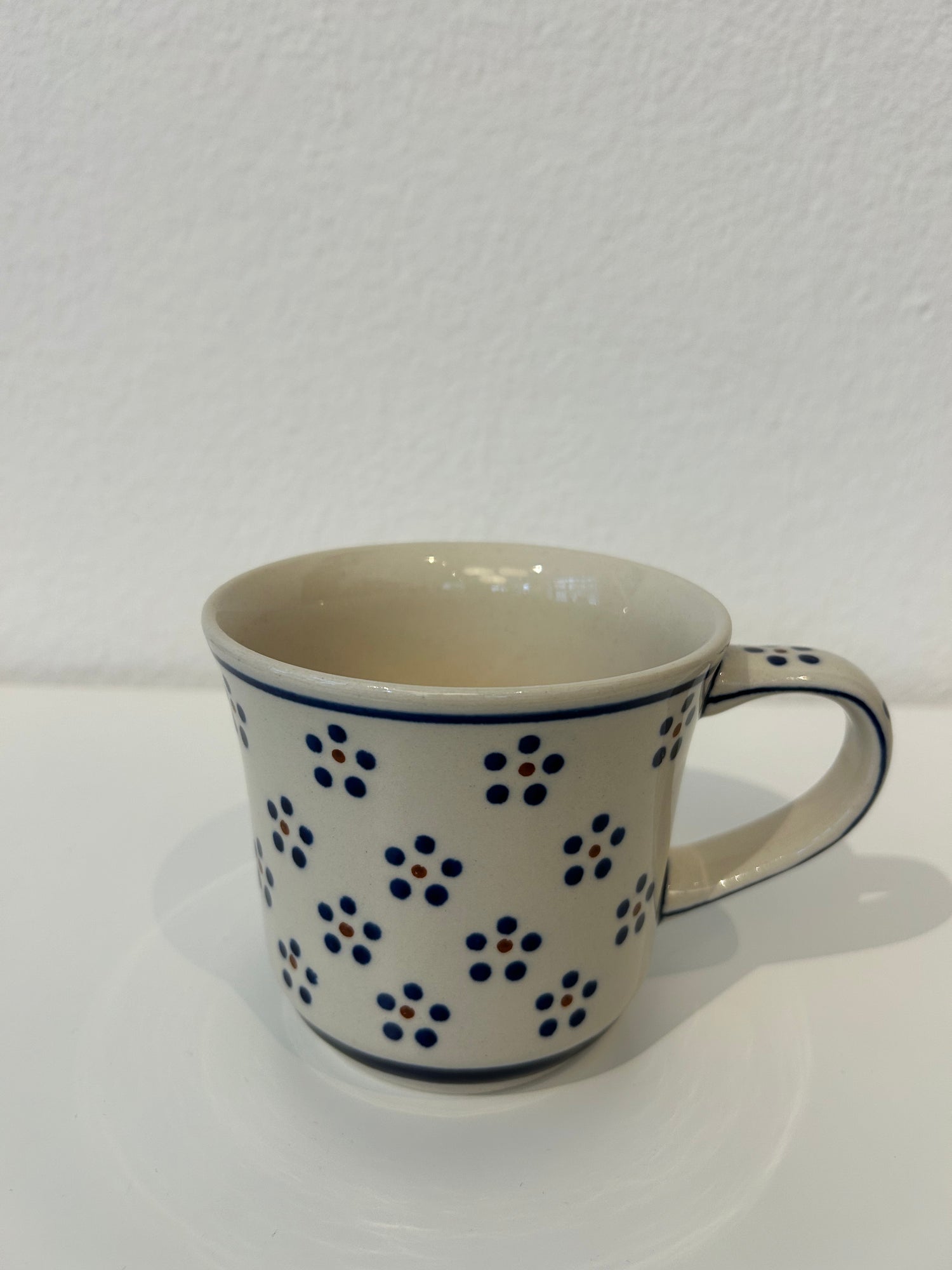 BOLESLAWIEC Grand Mug Fleurs Blanches