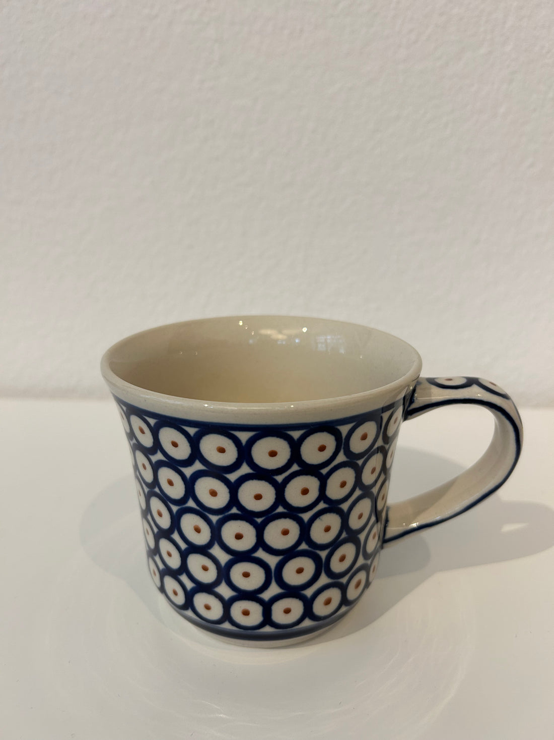 BOLESLAWIEC Grand Mug Paon Blanc