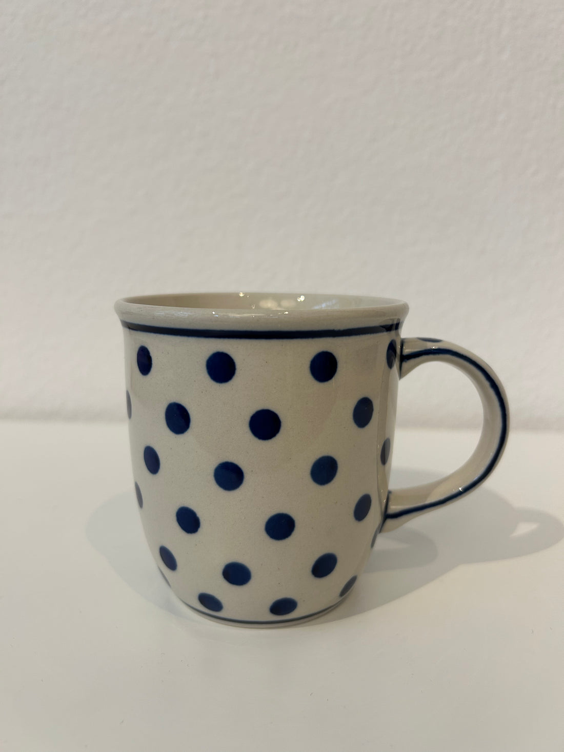 BOLESLAWIEC Mug Pois Bleus