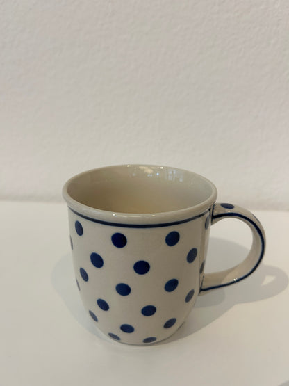 BOLESLAWIEC Mug Pois Bleus