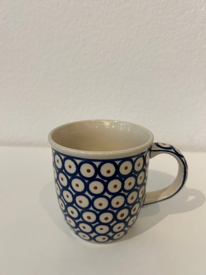 BOLESLAWIEC Mug Paon Blanc